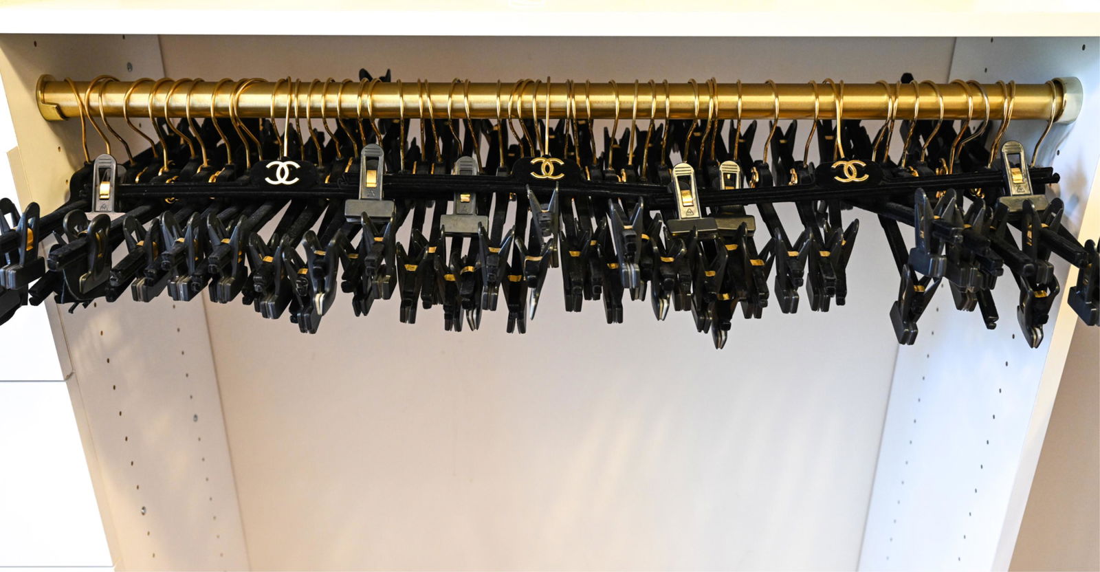 GROUPING OF CHANEL PANTS HANGERS (1 of 6)