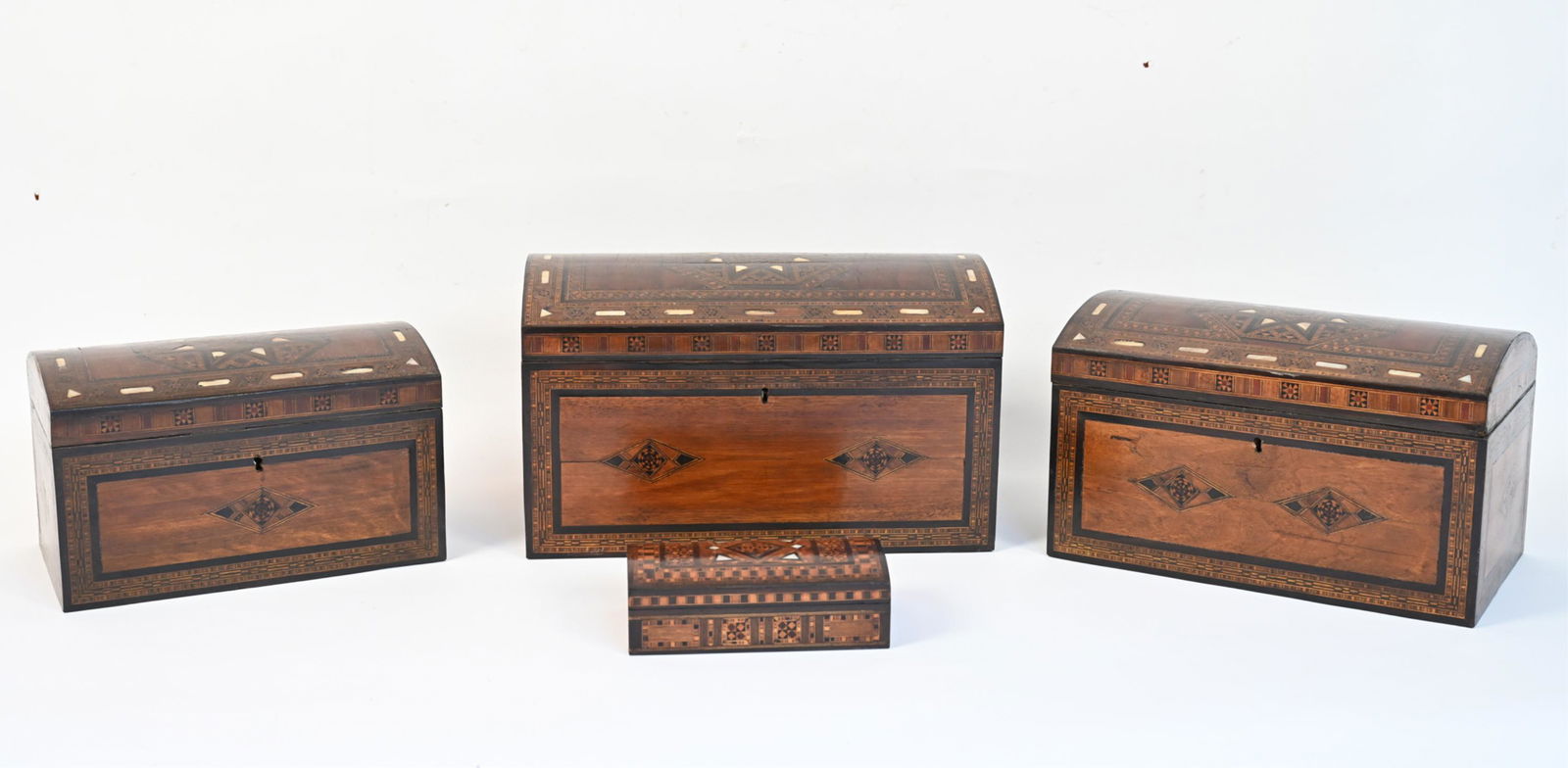 (4) SYRIAN DAMASCUS INLAID WOOD BOXES (1 of 14)