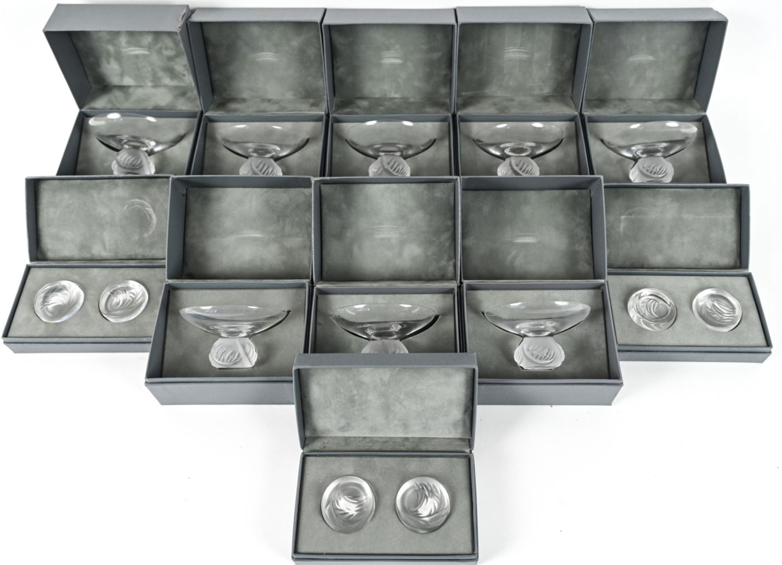 GROUPING OF LALIQUE MIKADO CRYSTAL (1 of 15)