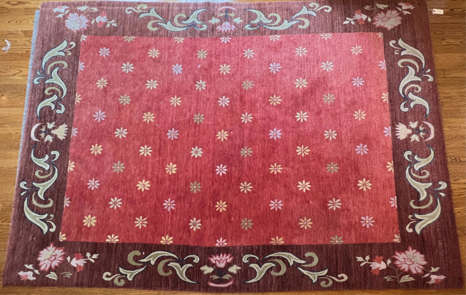 NEPALESE HAND-KNOTTED WOOL RUG (1 of 8)