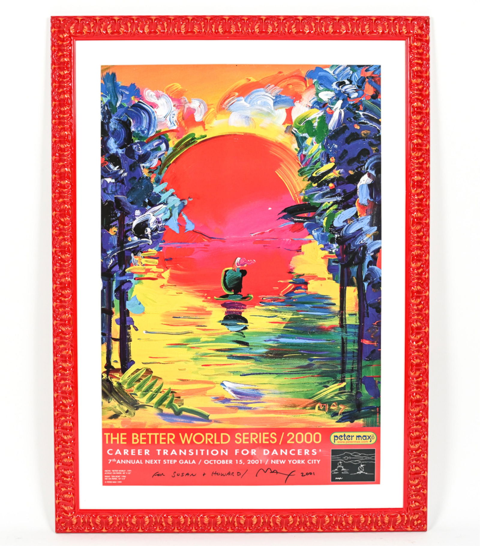 PETER MAX 2001 SIGNED EXHIBITION POSTER (1 of 12)