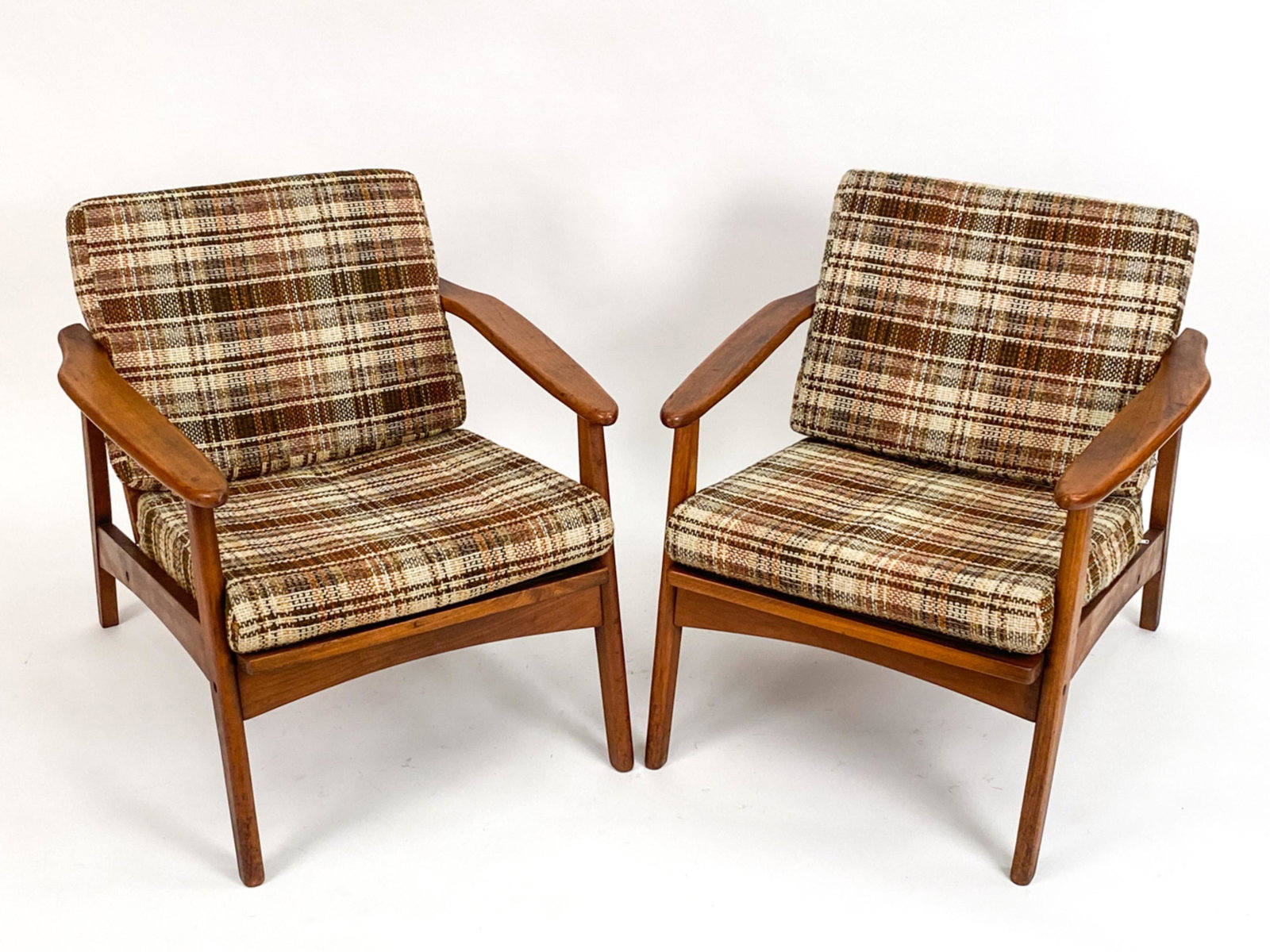PAIR OF VINTAGE DANISH STYLE LOUNGE CHAIRS (1 of 13)