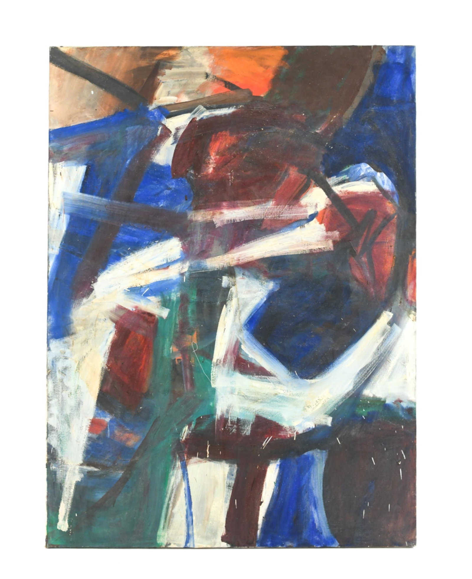 OVERSIZED ABSTRACT EXPRESSIONIST PAINTING C. 1950S (1 of 8)