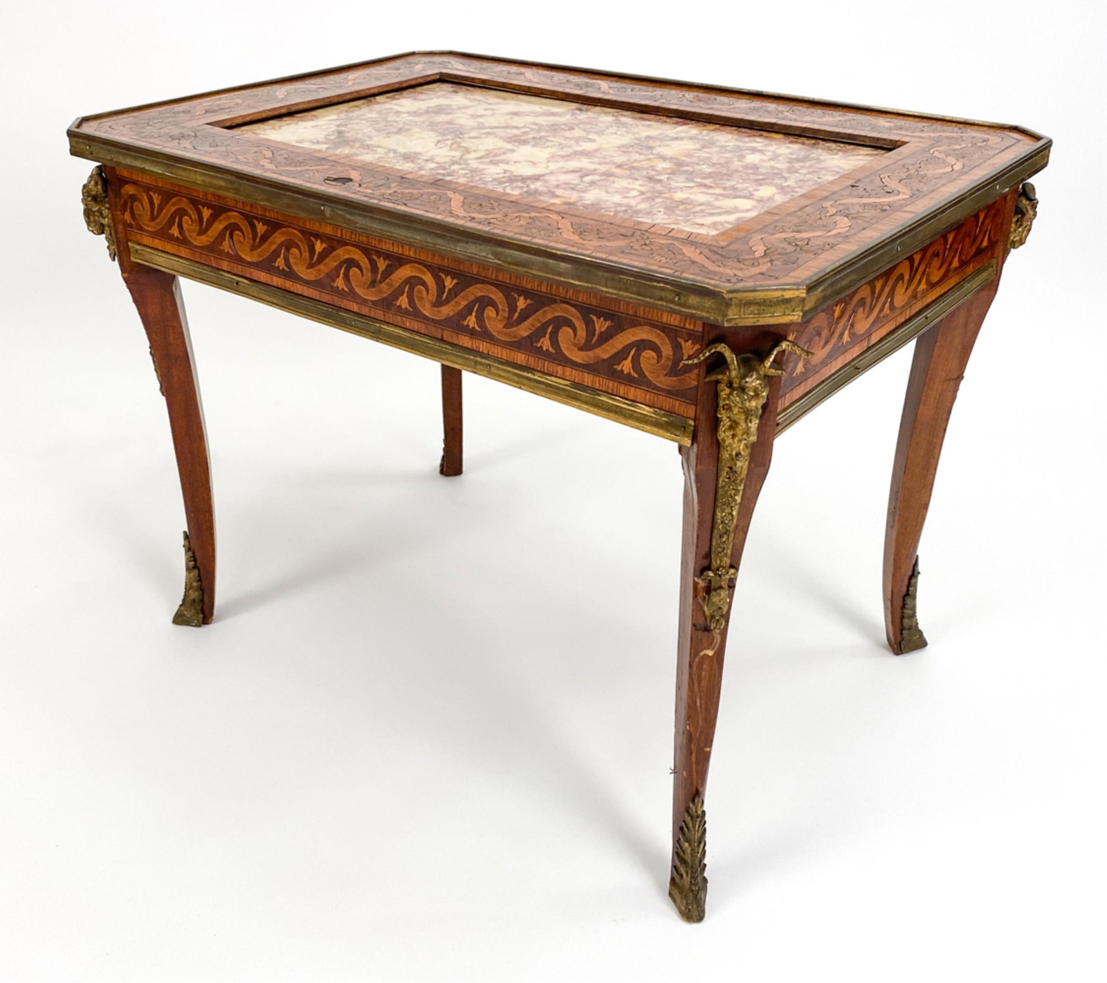 LOUIS XV REVIVAL MARBLE TOP SIDE TABLE (1 of 14)