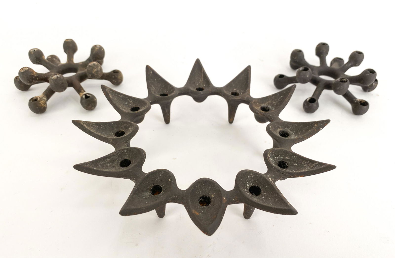 (3) MID-CENTURY QUISTGAARD DANSK CANDLE HOLDERS (1 of 14)