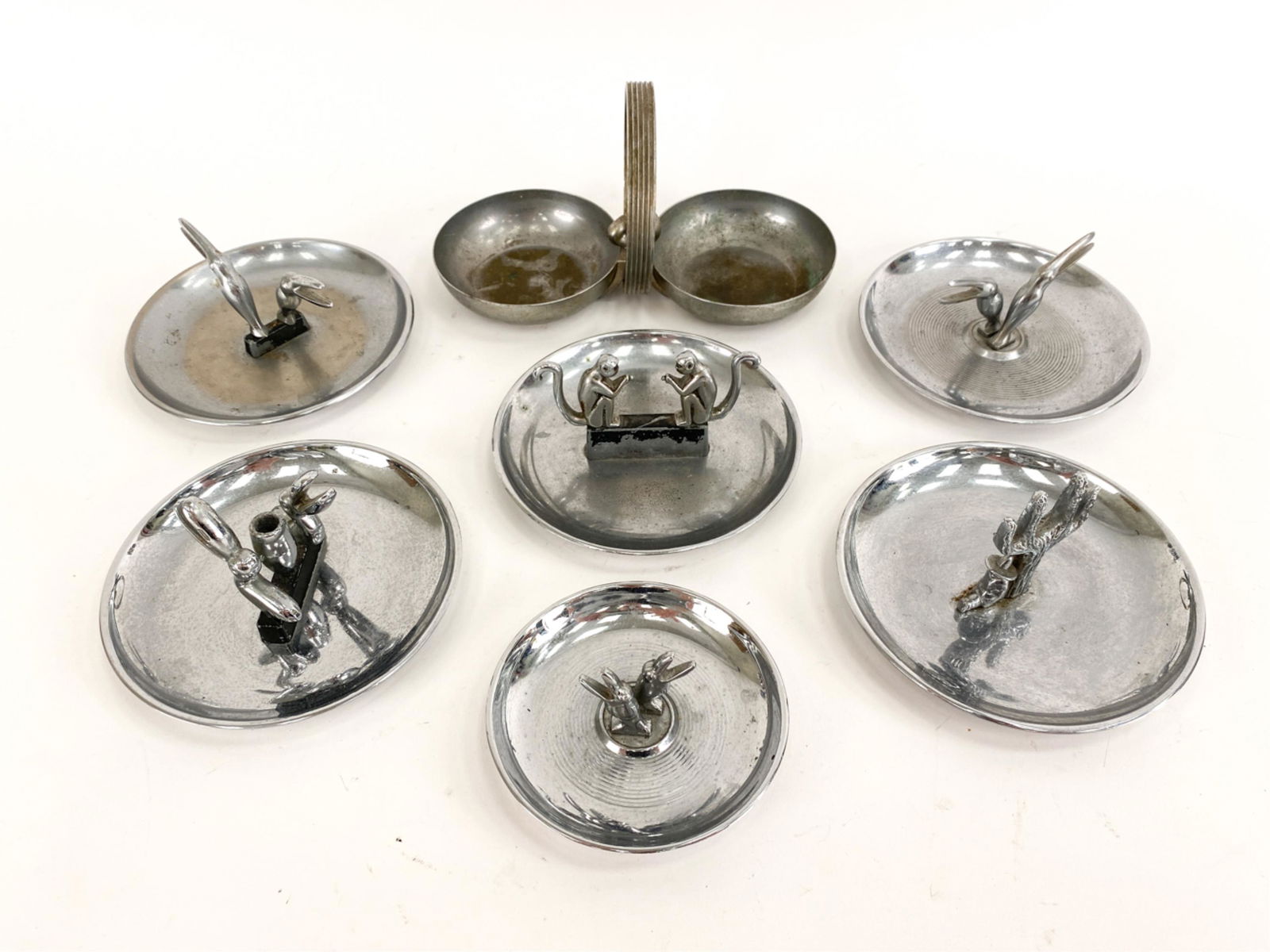 GROUPING OF METAL ASHTRAYS INCL. HAMILTON (1 of 14)