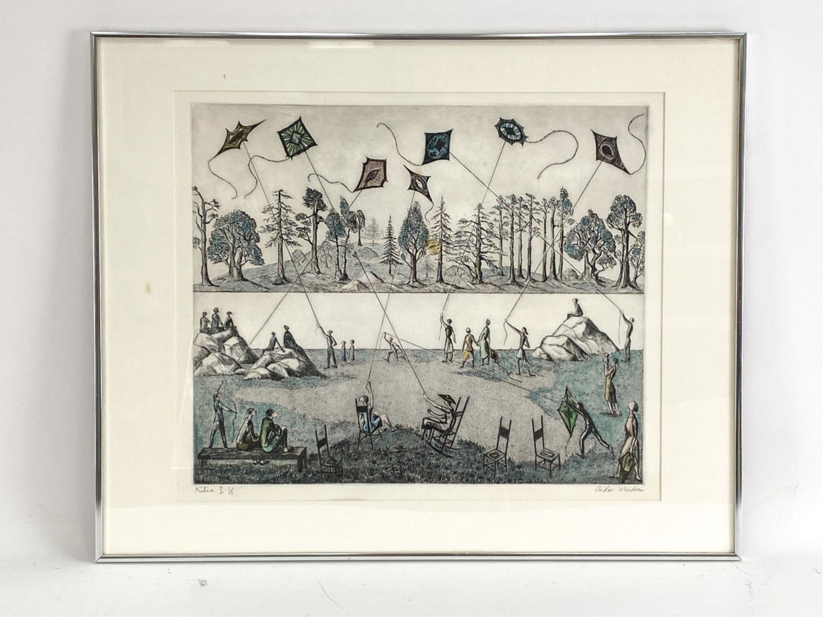 AIDA WHEDON (1915-1993) COLOR ETCHING (1 of 9)