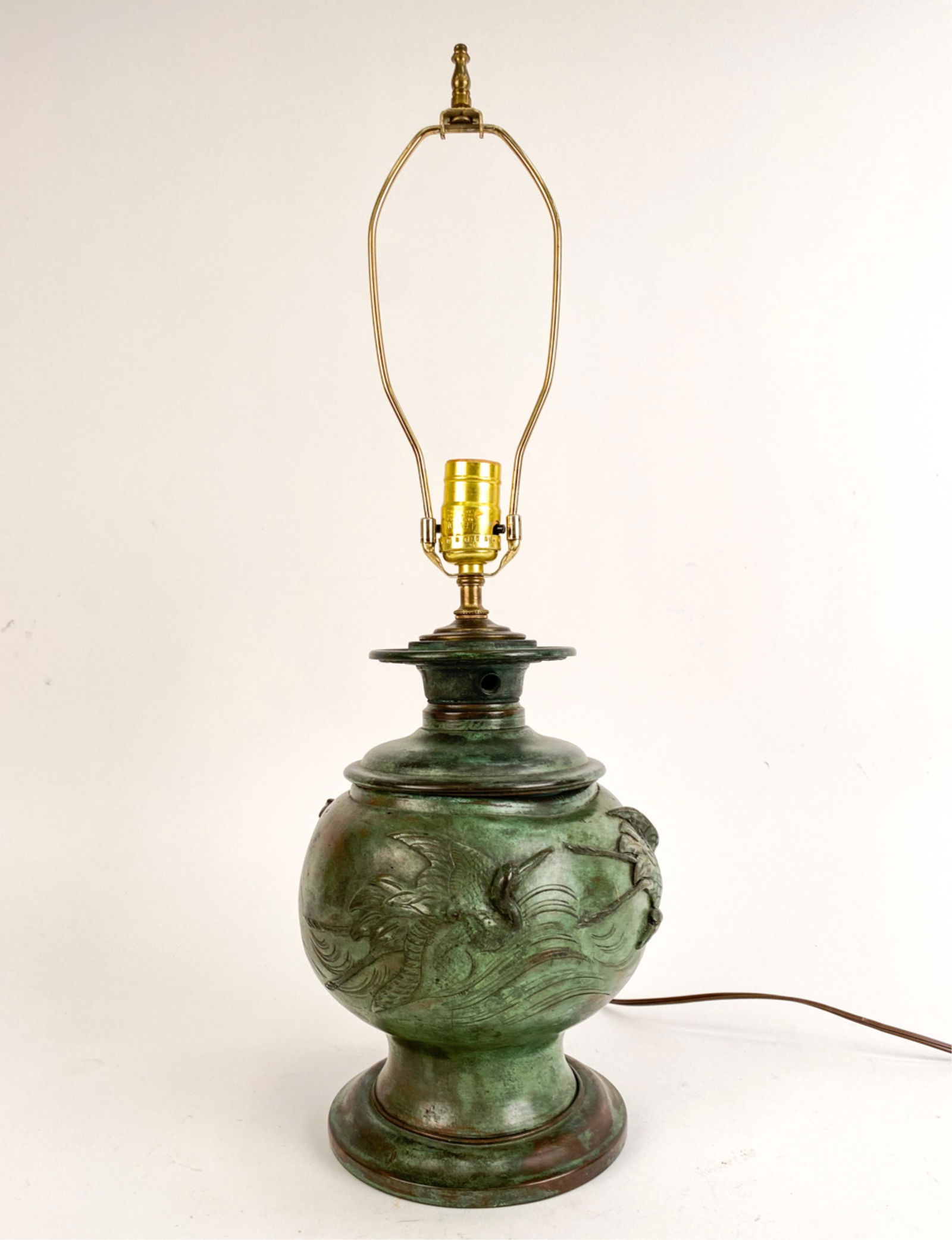 ASIAN BRONZE LAMP (1 of 10)