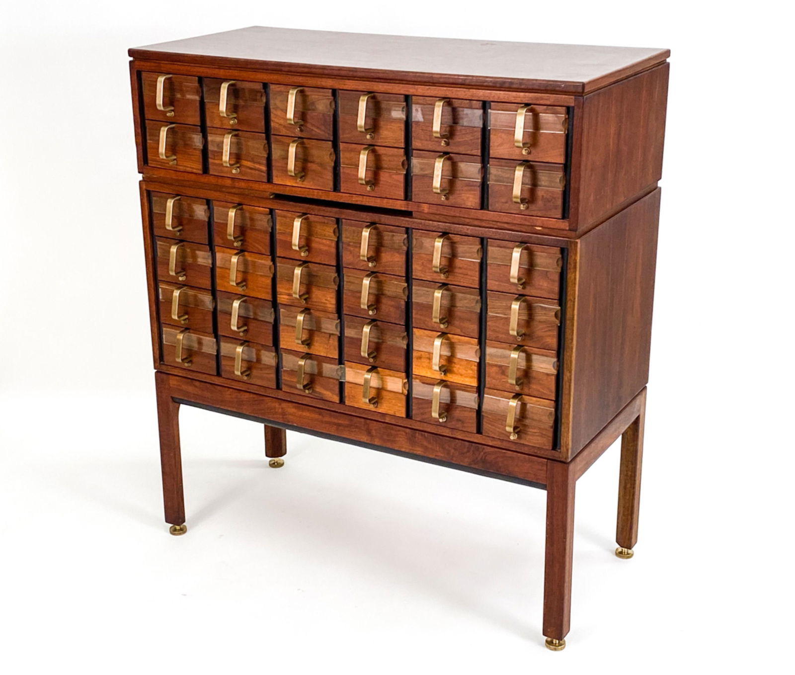 RARE JENS RISOM WALNUT LIBRARY CARD CATALOG (1 of 20)
