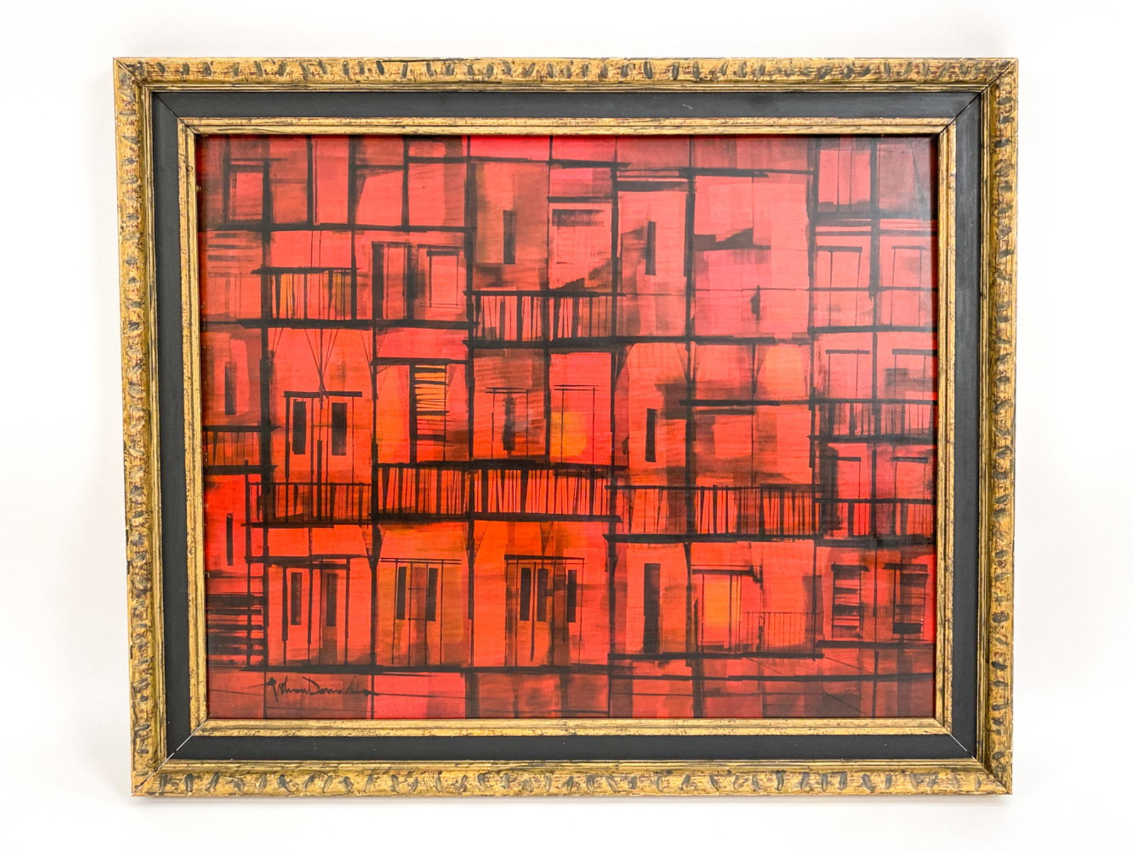 MID-CENTURY ABSTRACT CITYSCAPE (1 of 6)