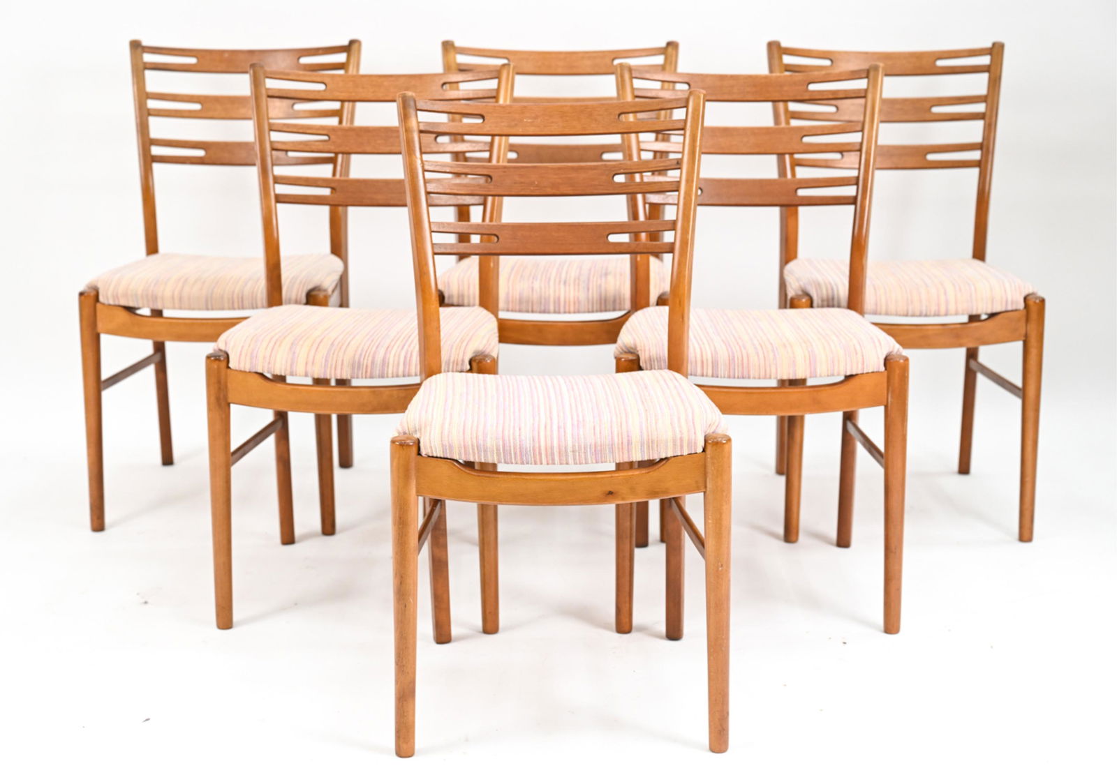 (6) DANISH MID-CENTURY OAK DINING CHAIRS (1 of 14)