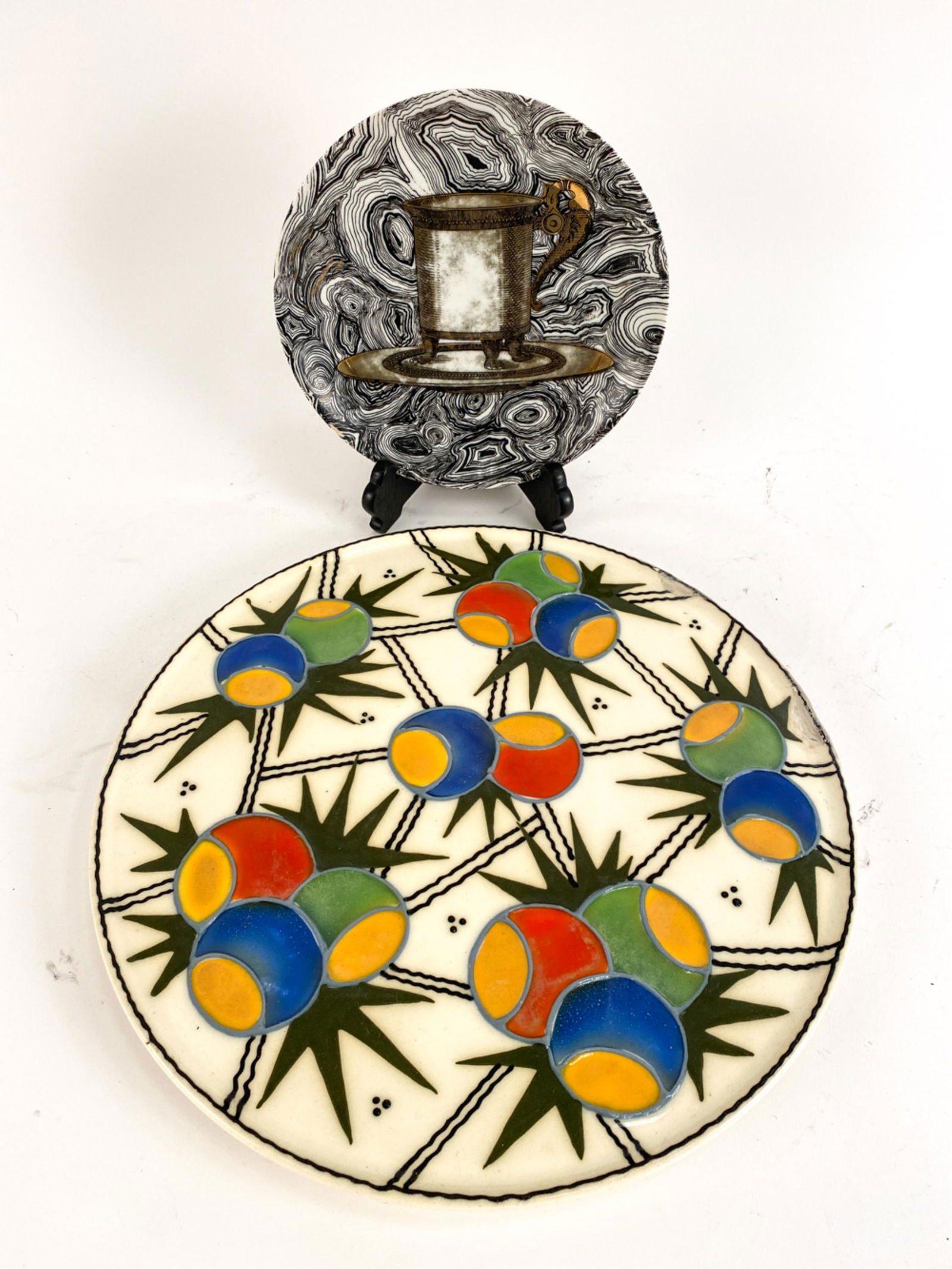 (2) 1950'S CERAMIC PLATES INCL. FORNASETTI (1 of 13)