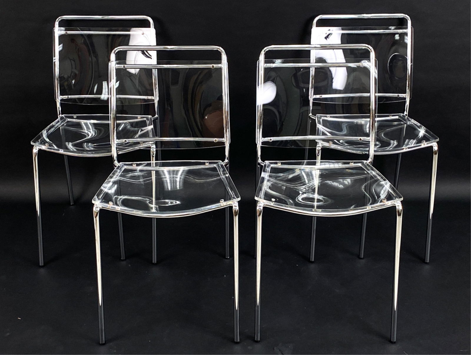 (4) MODERN ACRYLIC STACKING SIDE CHAIRS (1 of 14)