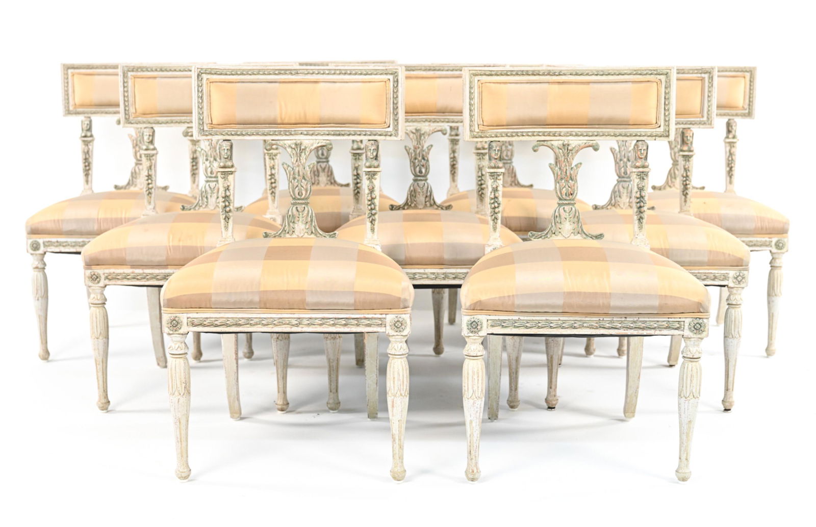 (9) GUSTAVIAN-EGYPTIAN REVIVAL KLISMOS CHAIRS (1 of 18)