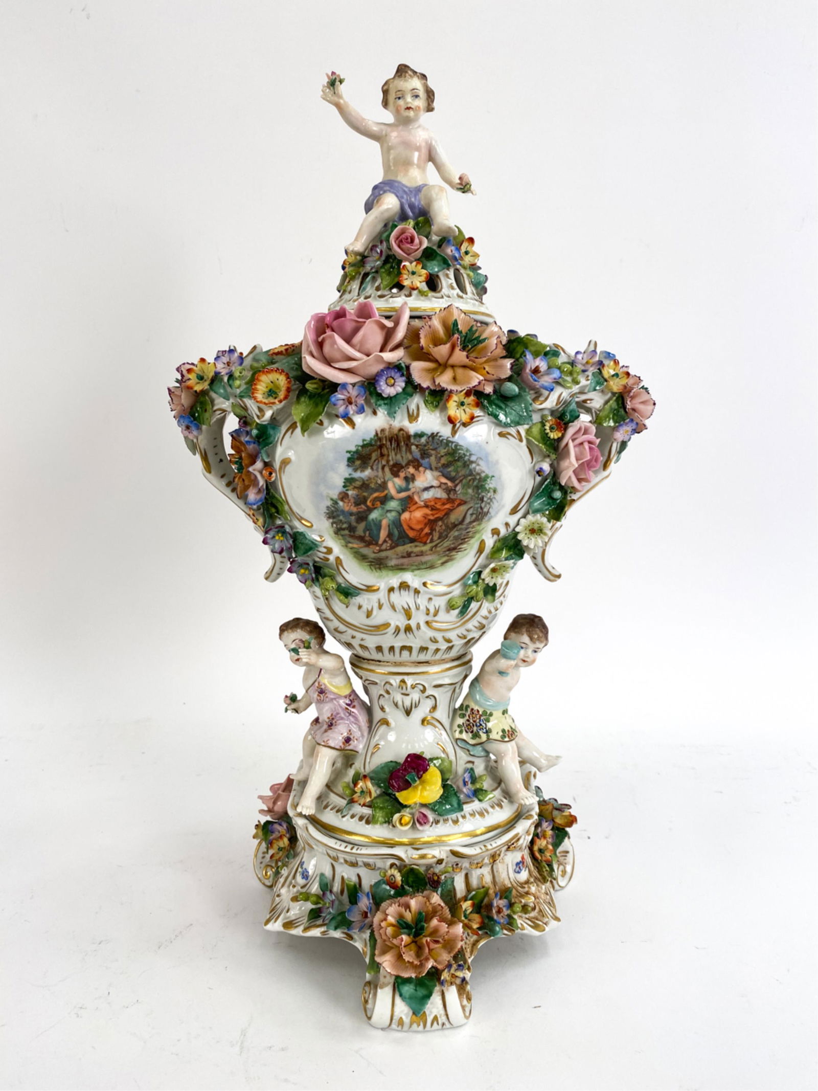 ANTIQUE SITZENDORF FIGURAL PORCELAIN (1 of 17)