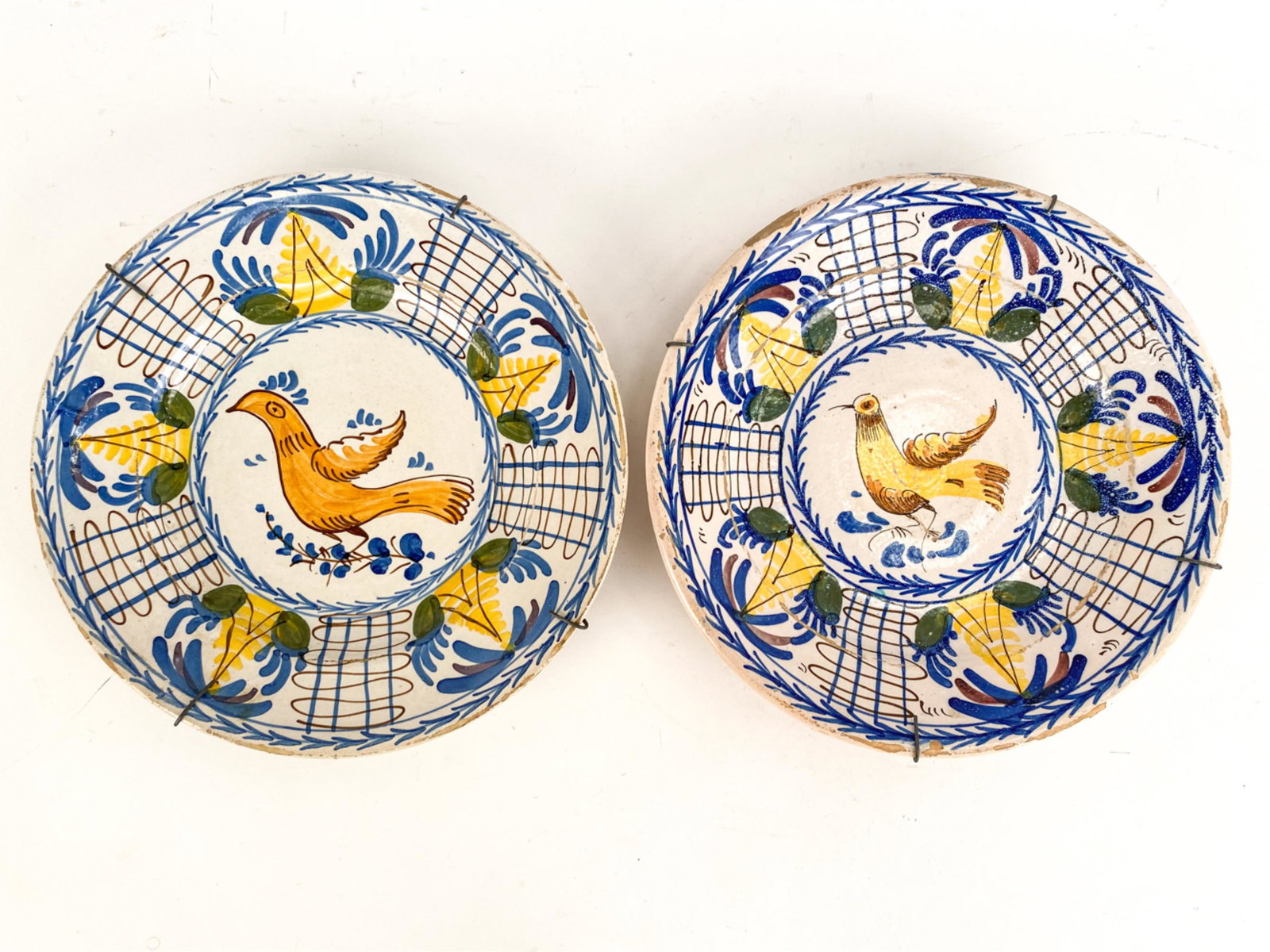(2) C. 1800 DELFT FAIENCE CHARGERS (1 of 12)