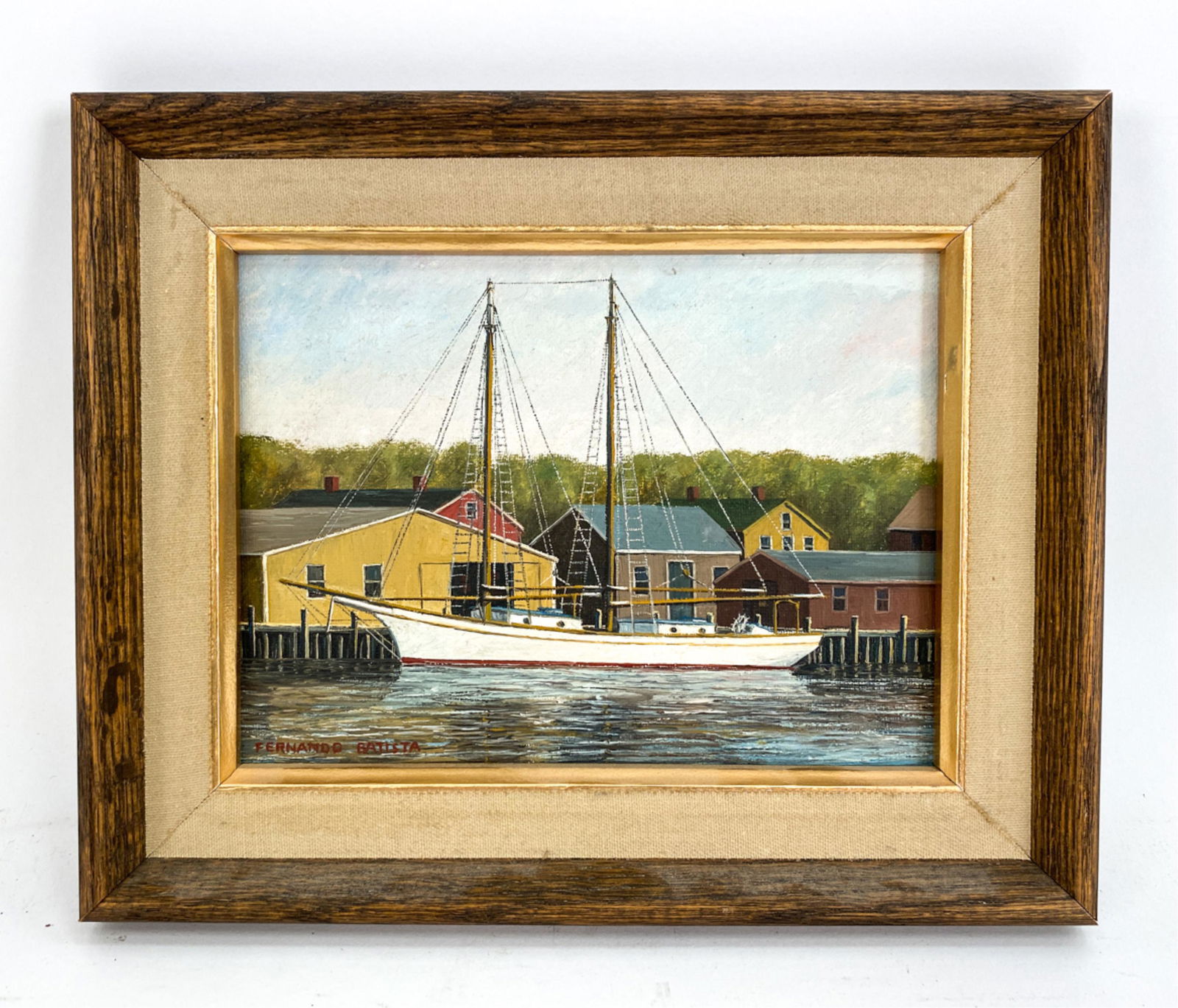 FERNANDO BATISTA (B. 1925) OIL ON CANVAS BOARD (1 of 8)