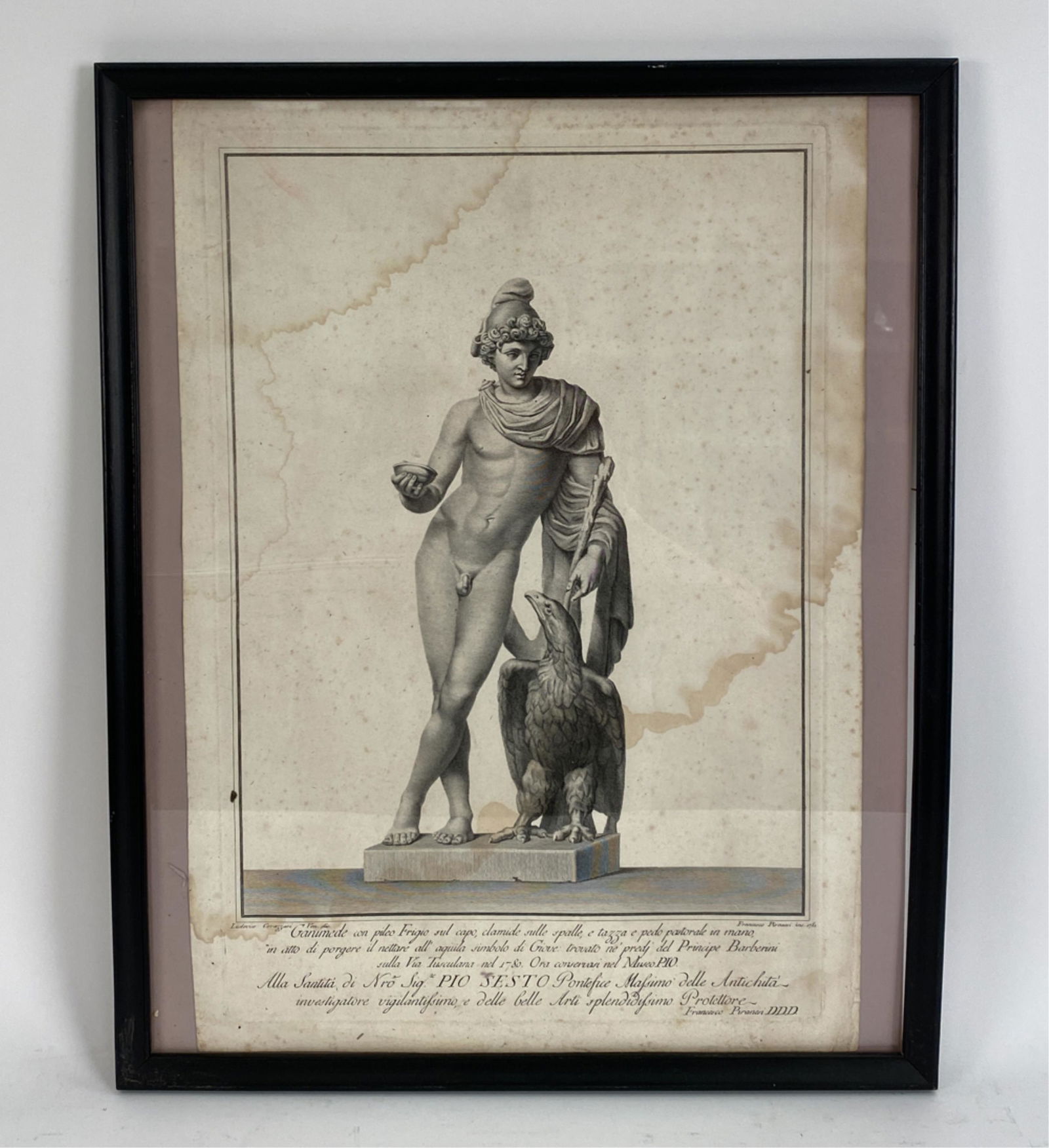 FRANCESCO PIRANESI ENGRAVING CLASSICAL SCULPTURE (1 of 10)