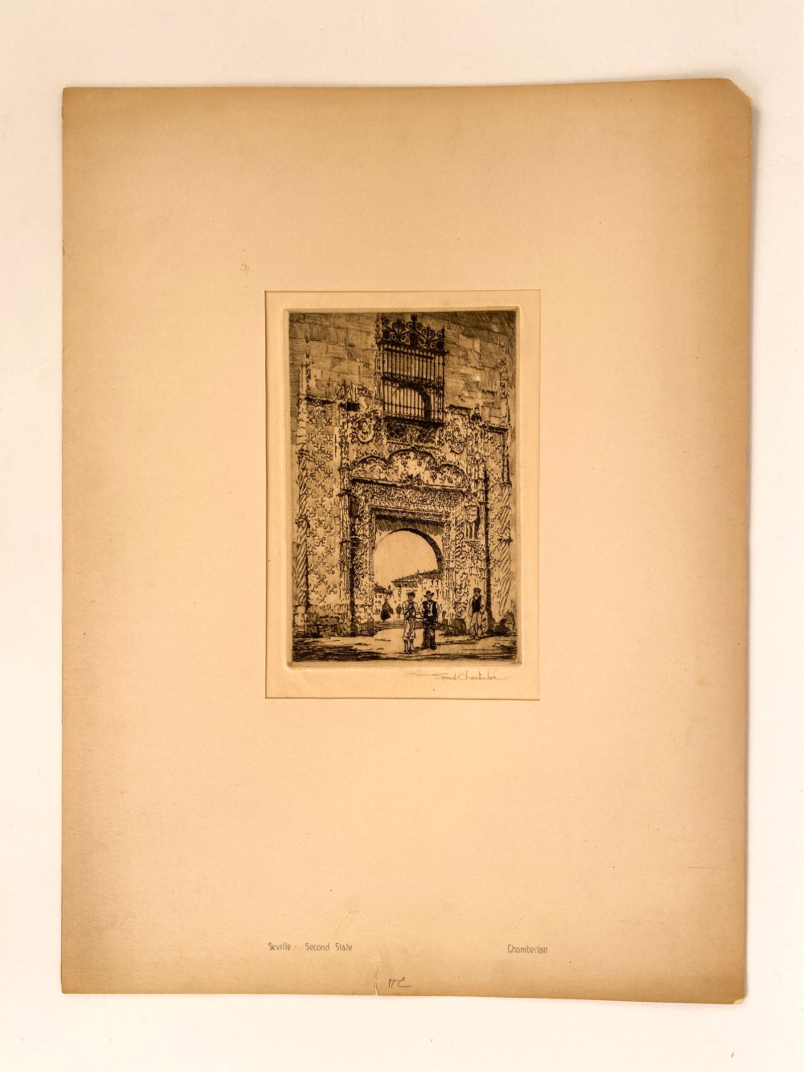 SAMUEL CHAMBERLAIN (1895-1975) DRYPOINT ETCHING (1 of 7)