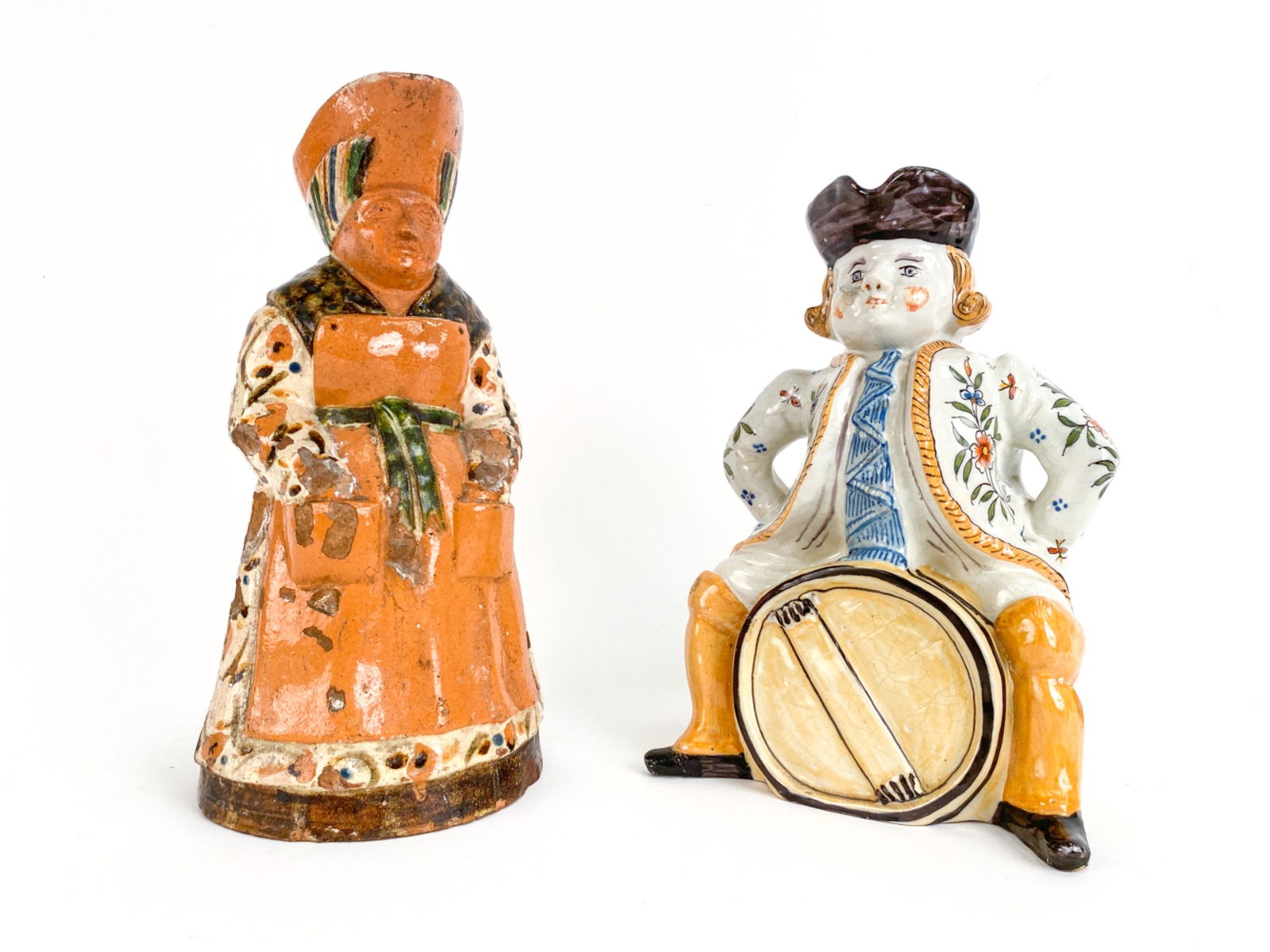 (2) JACQUOT ET JACQUELINE 19TH C. ROUEN FAIENCE (1 of 20)