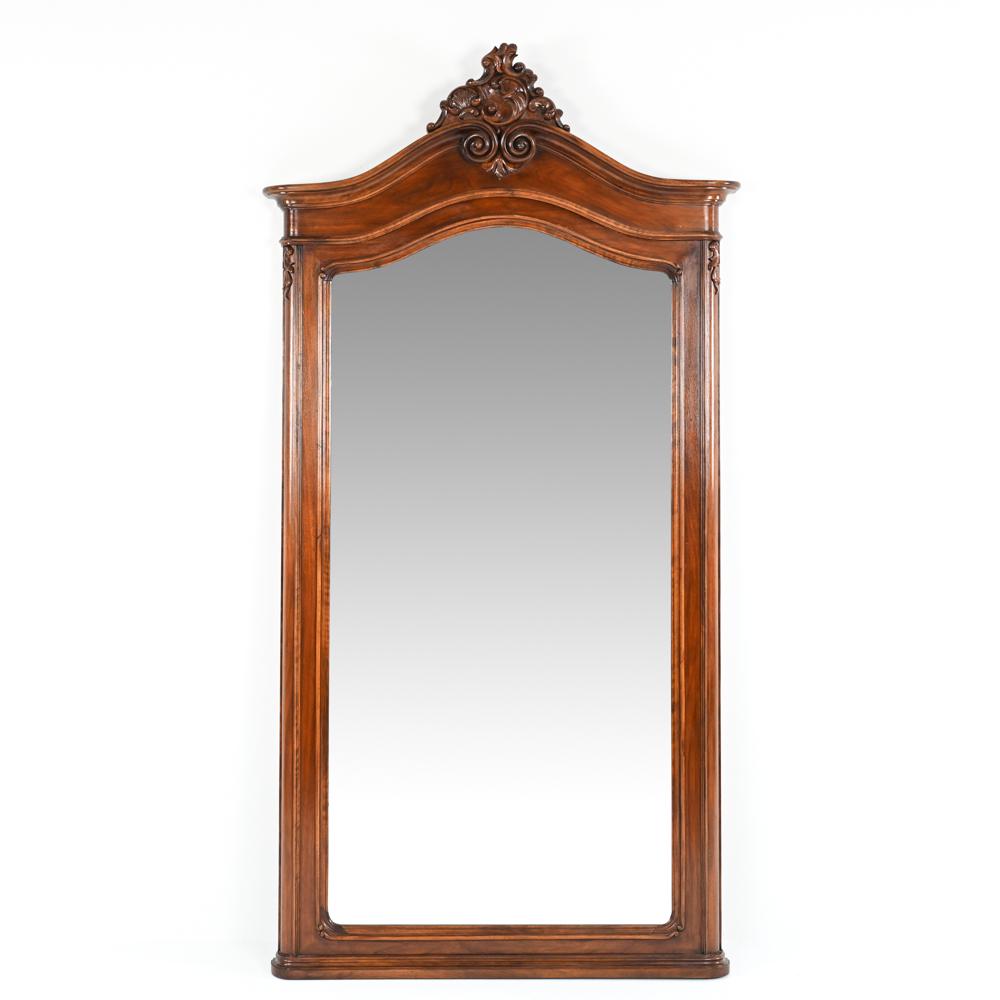 CARVED LOUIS XV-STYLE FULL LENGTH MIRROR (1 of 10)
