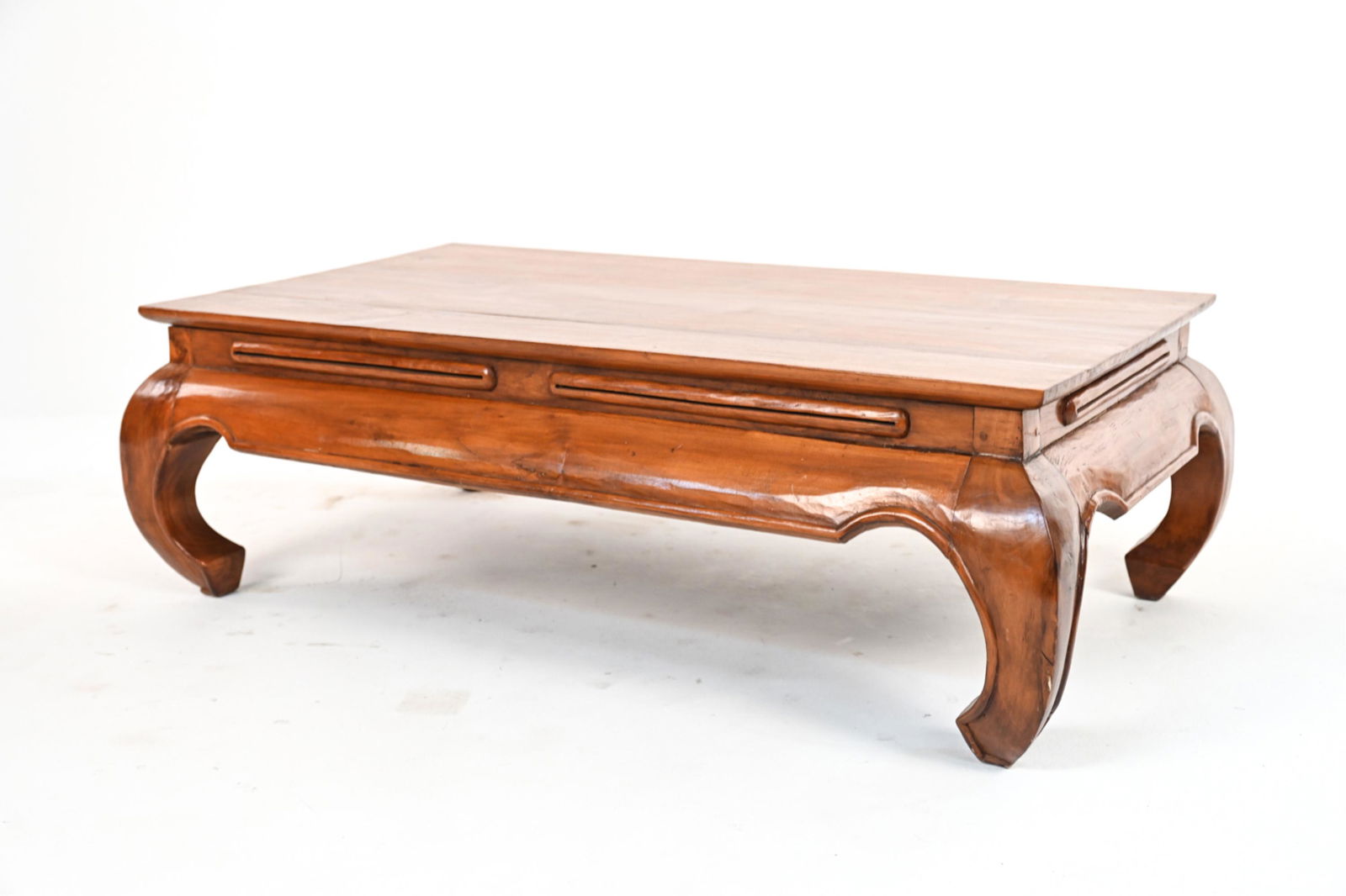 20TH C. INDONESIAN TEAK MING-STYLE COFFEE TABLE (1 of 8)