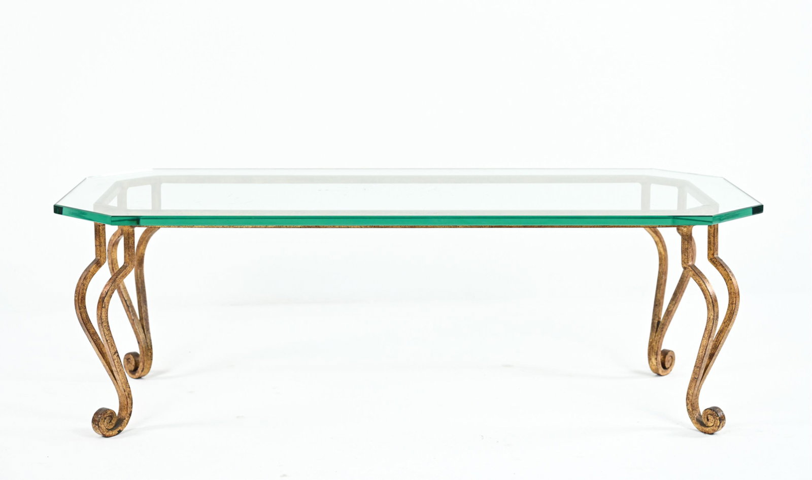 MANNER OF MAISON RAMSAY GILT IRON COCKTAIL TABLE (1 of 10)