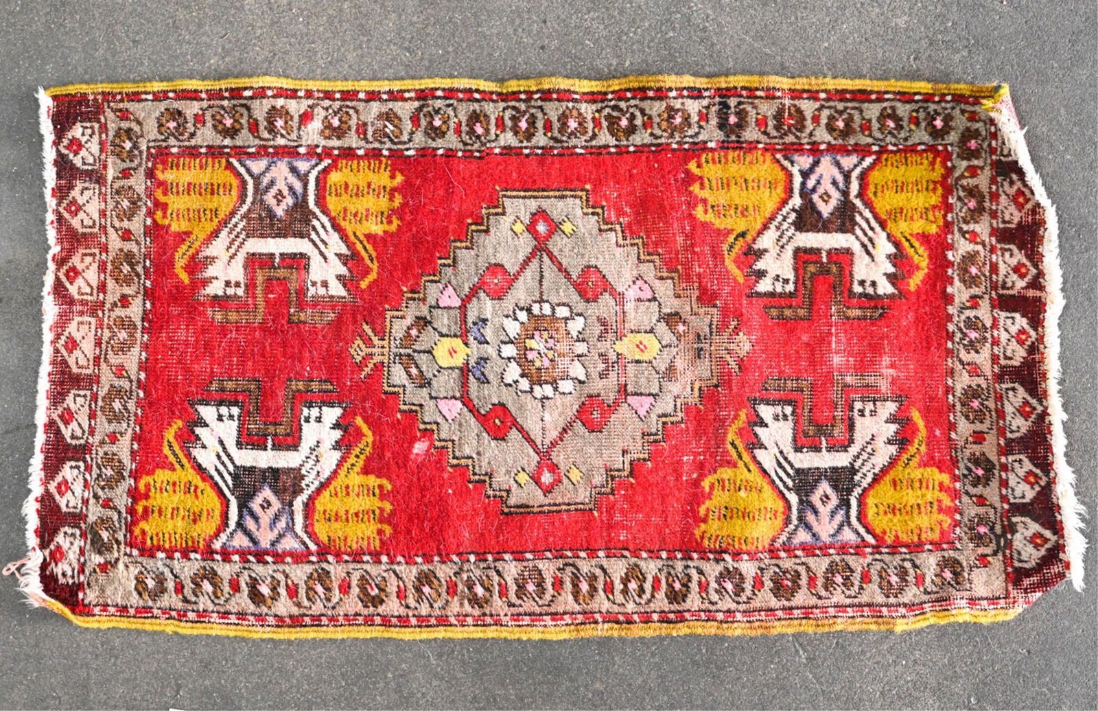 HAND-KNOTTED ANATOLIAN TURKISH MAT (1 of 6)
