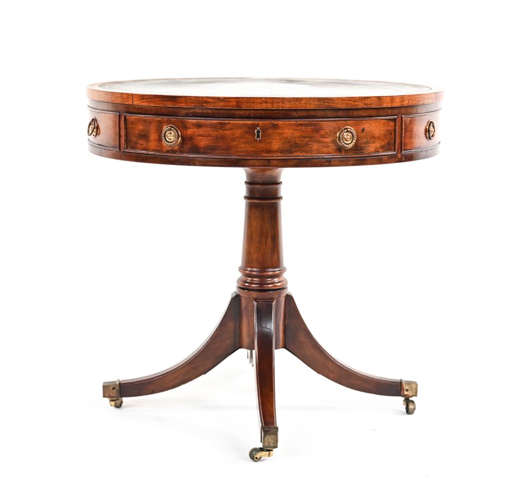 HENREDON ASTON COURT LEATHER-TOP END TABLE (1 of 11)