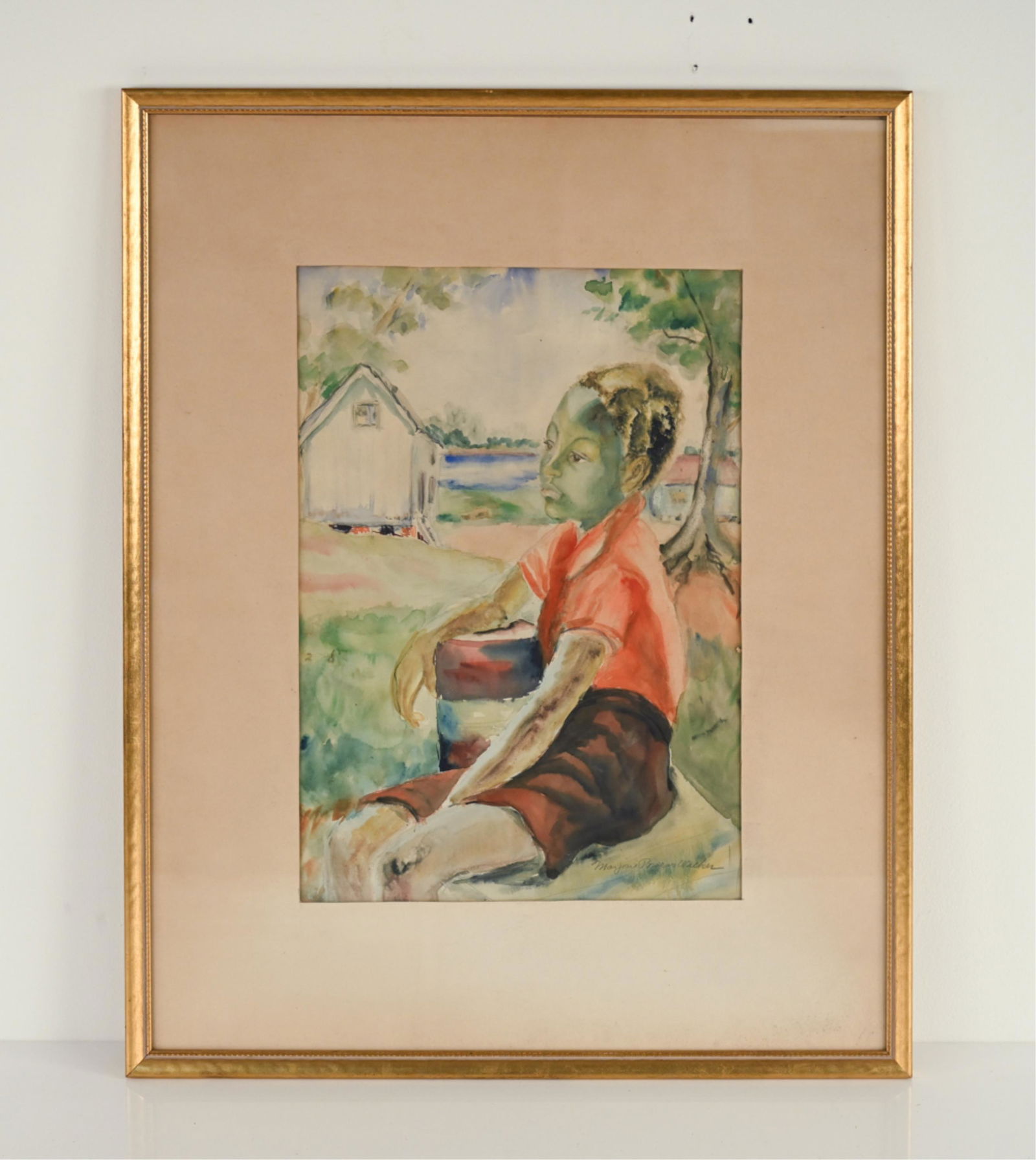 MARJORIE P. WALKER, NY (1907-2005) WATERCOLOR (1 of 7)