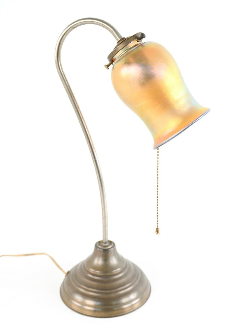 20TH C. IRIDESCENT SHADE LAMP (1 of 13)