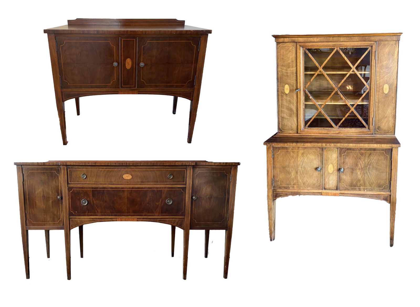 20TH C. HEPPLEWHITE-STYLE FURNITURE SUITE (1 of 20)