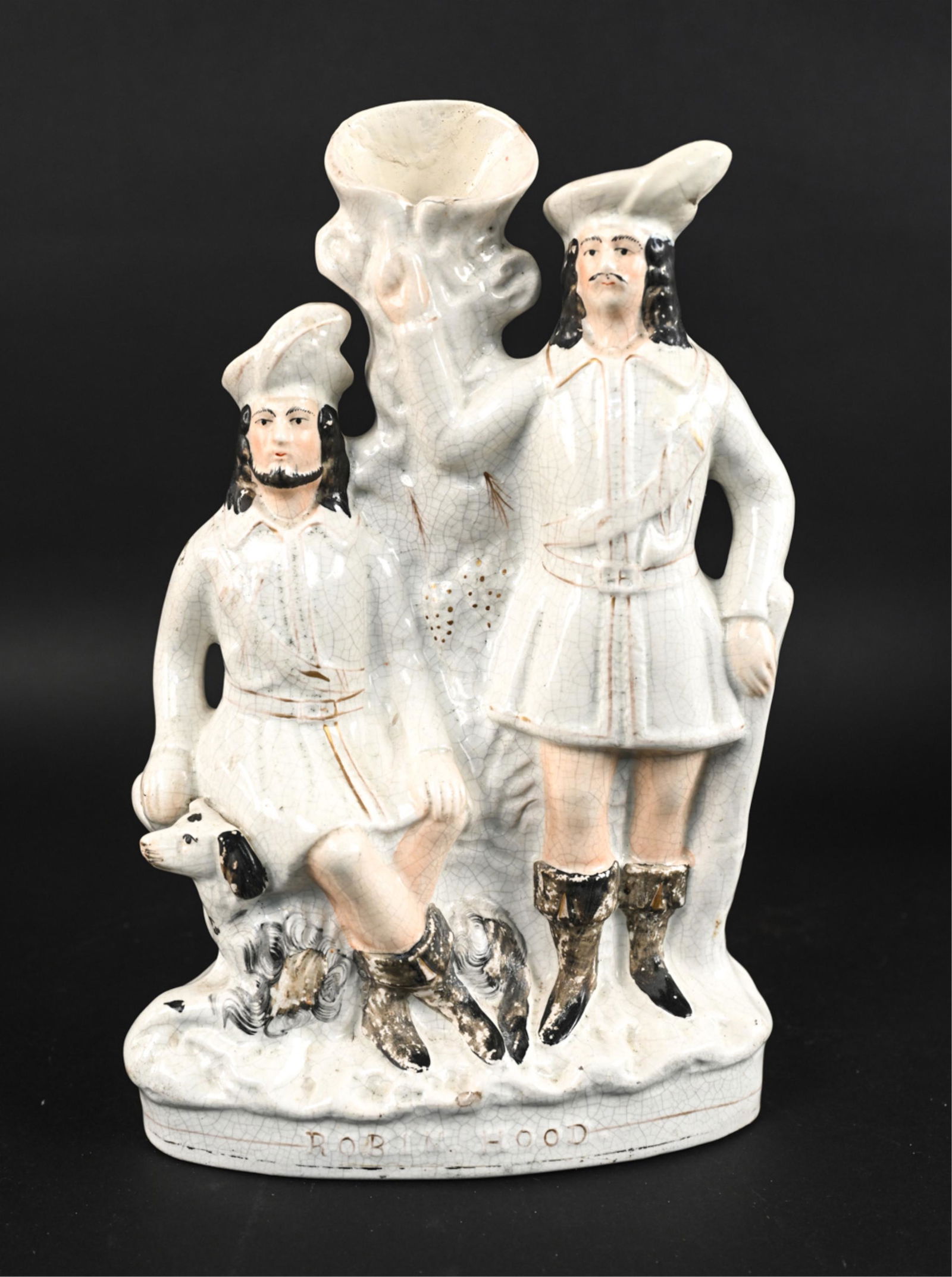 ROBIN HOOD ANTIQUE STAFFORDSHIRE FIGURE GROUPING (1 of 16)