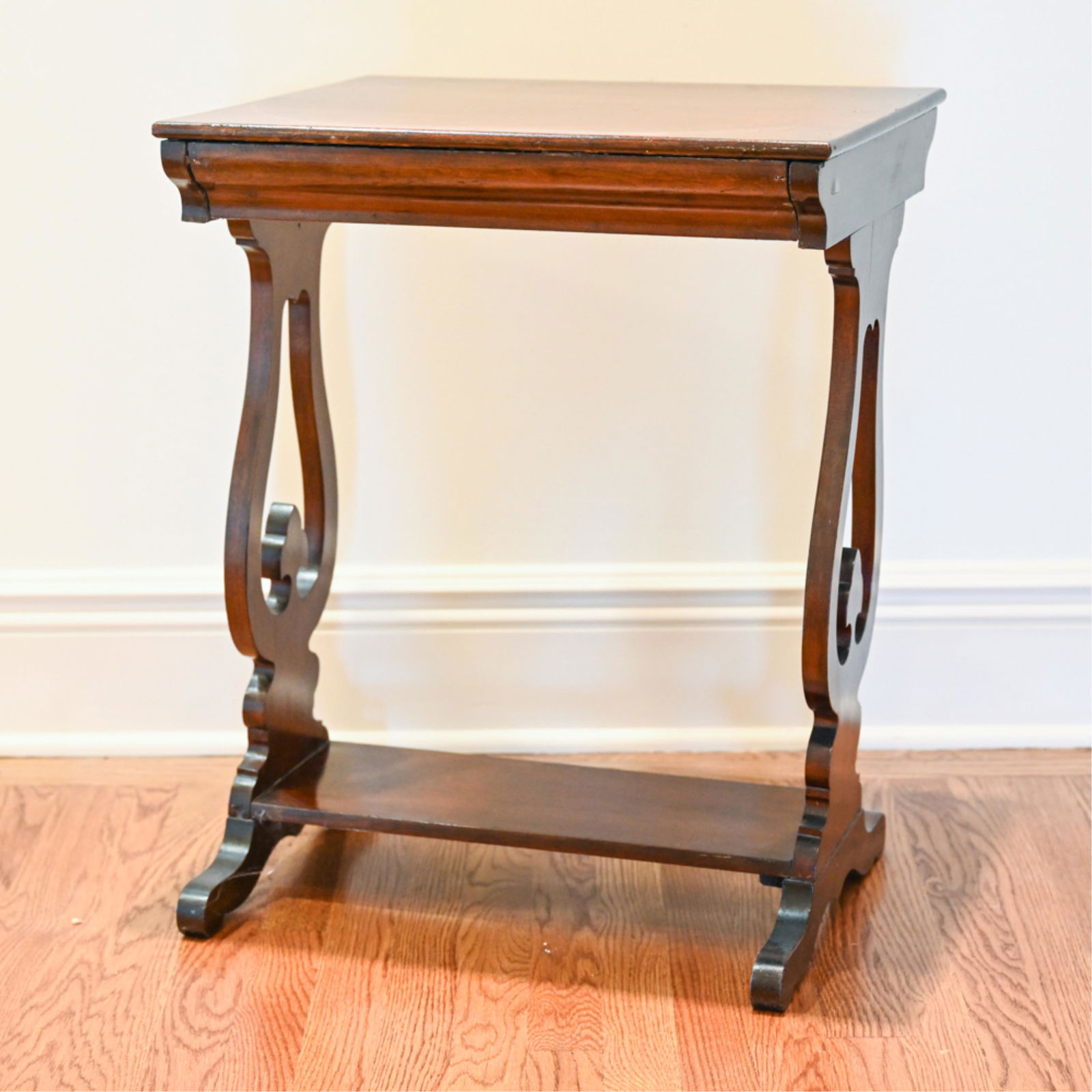 ANTIQUE 19TH C. REGENCY-STYLE SIDE TABLE (1 of 11)