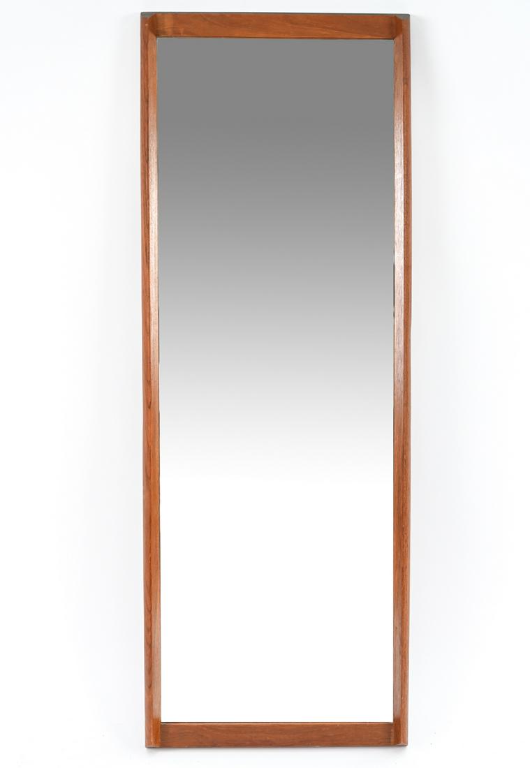 DANISH MID-CENTURY TEAK TALL MIRROR (1 of 6)
