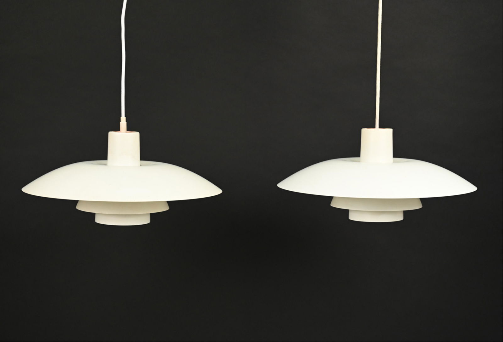 PAIR OF LOUIS POULSEN PH 4/3 PENDANT LIGHTS (1 of 11)