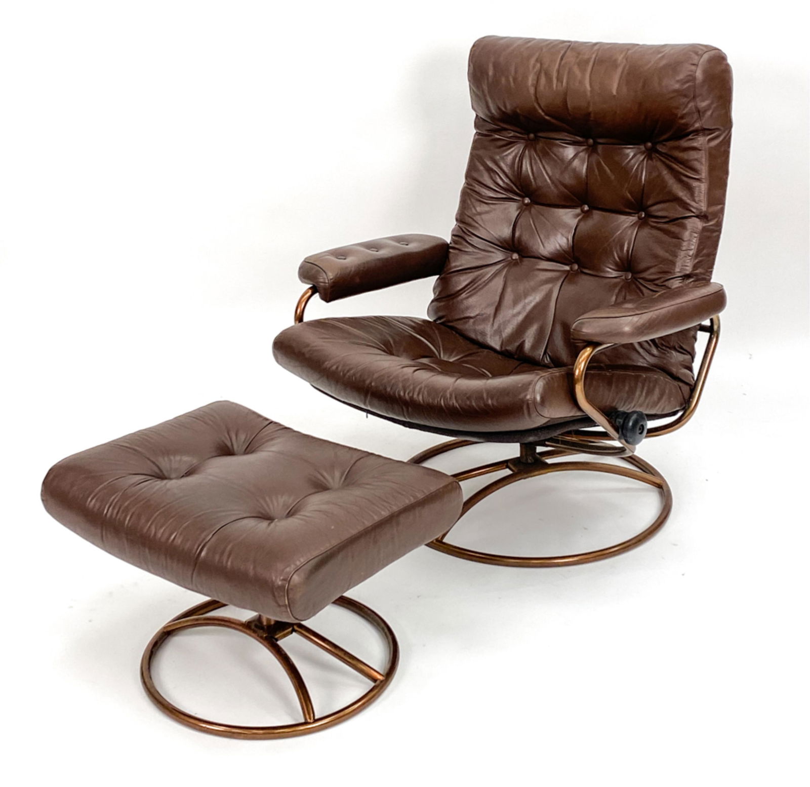 NORWEGIAN MODERN LOUNGE CHAIR & OTTTOMAN (1 of 9)