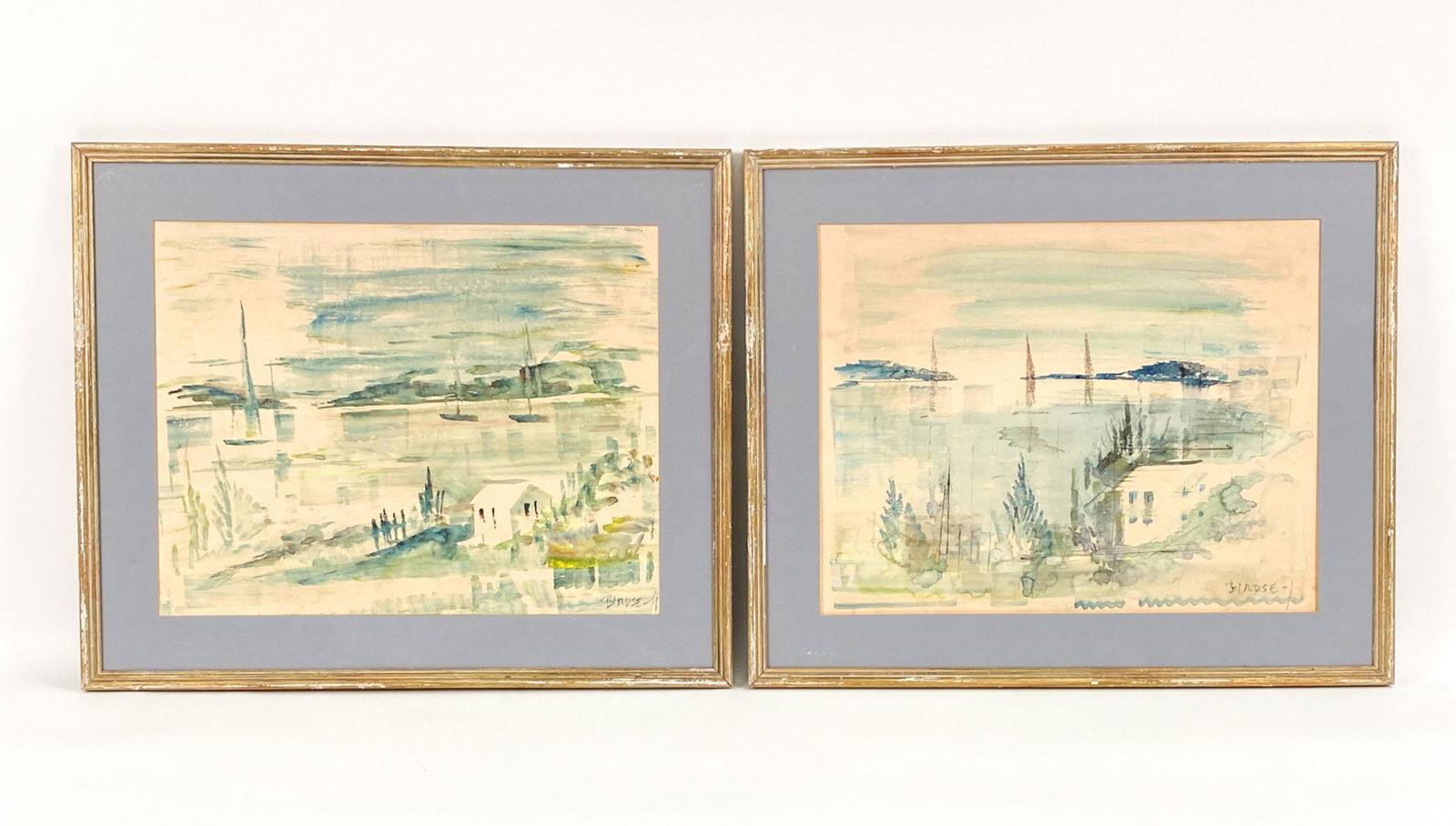 (2) ALFRED BIRDSEY, BERMUDA (1912-1996) WATERCOLOR (1 of 9)