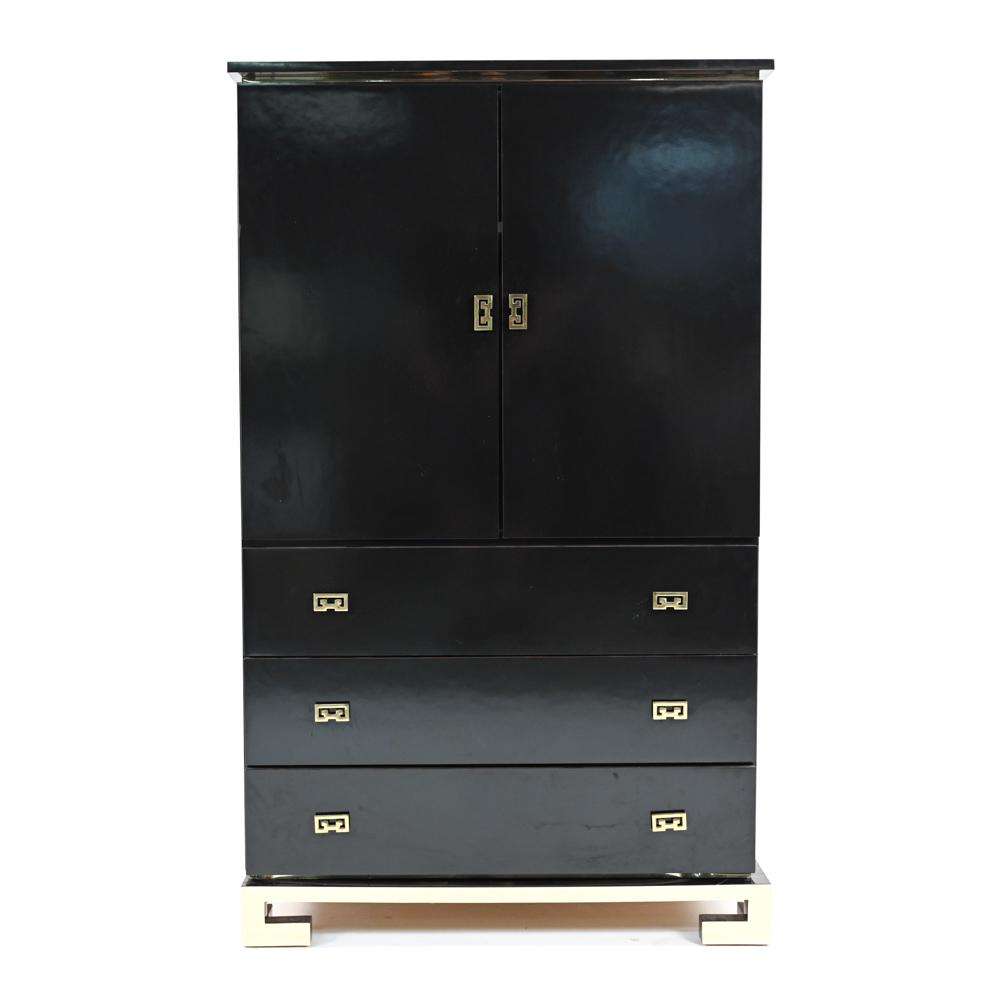 CONTEMPORARY CHINOISERIE LACQUER ARMOIRE (1 of 15)
