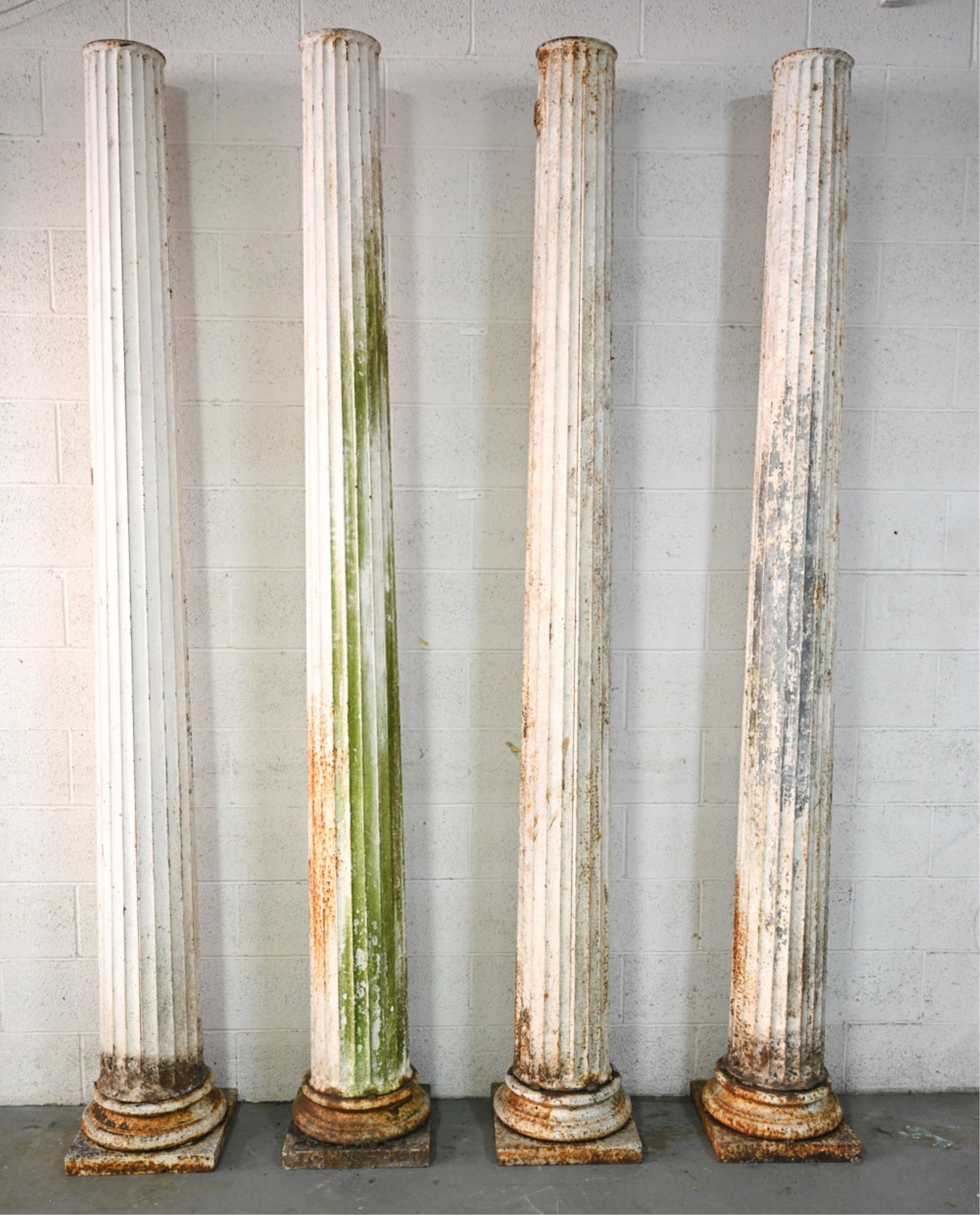 (4) ARCHITECTURAL SALVAGE METAL COLUMNS (1 of 16)
