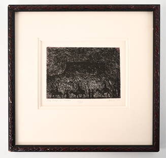 PAUL HENRY BRACH, NY (1924-2007) ETCHING: Titled "The Magi at Masada", editioned 113/125, signed and dated '79 in lower margin. The same etching - editioned 72/125 - resides in the collection of the Art Institute of Chicago. Dimensions: (Fram