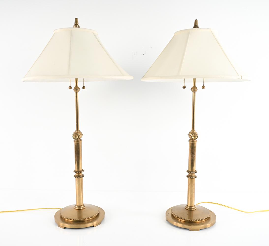 PAIR OF VISUAL COMFORT BRASS TABLE LAMPS (1 of 14)