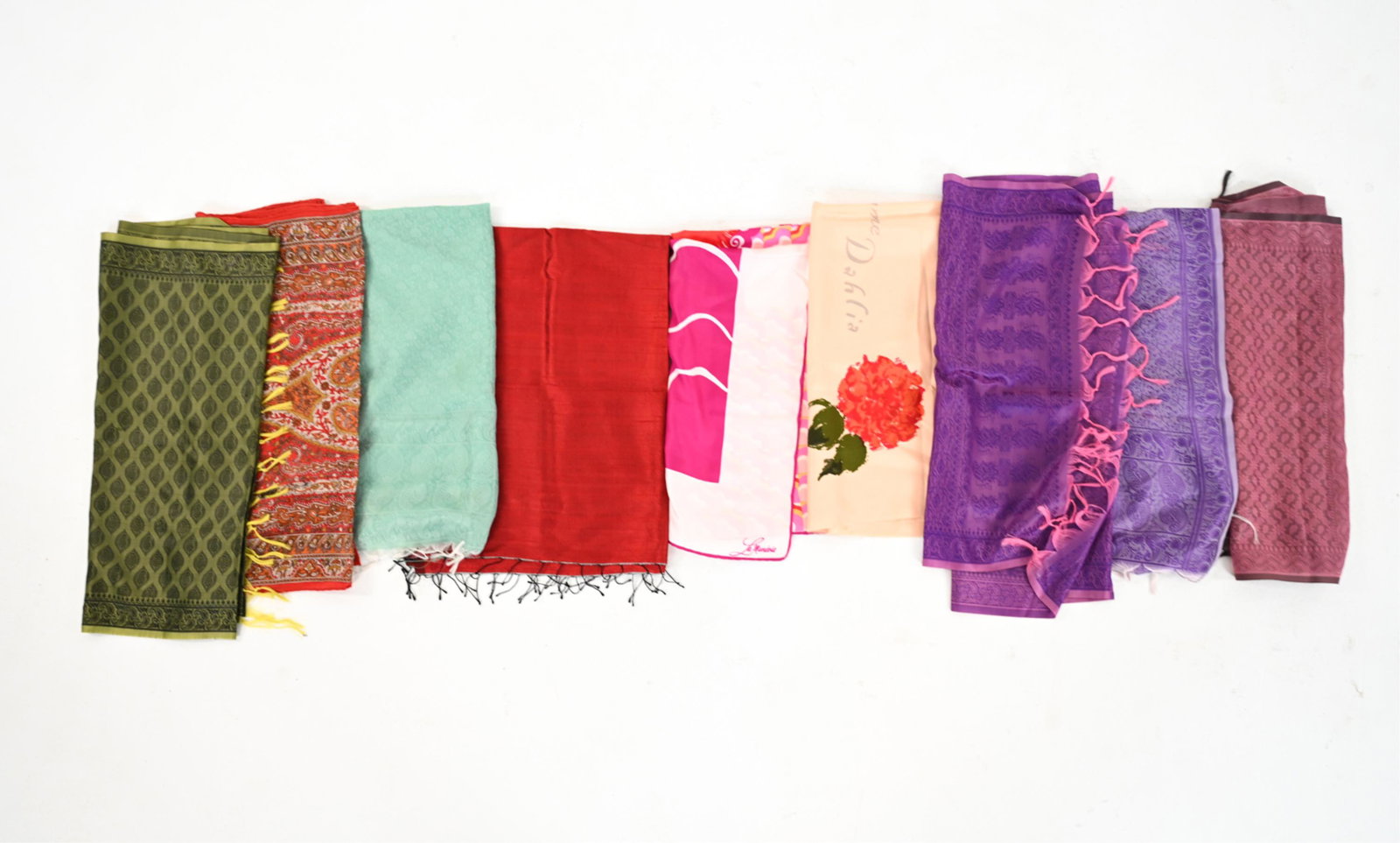 (9) VINTAGE SILK SCARVES INCL. DIOR (1 of 5)