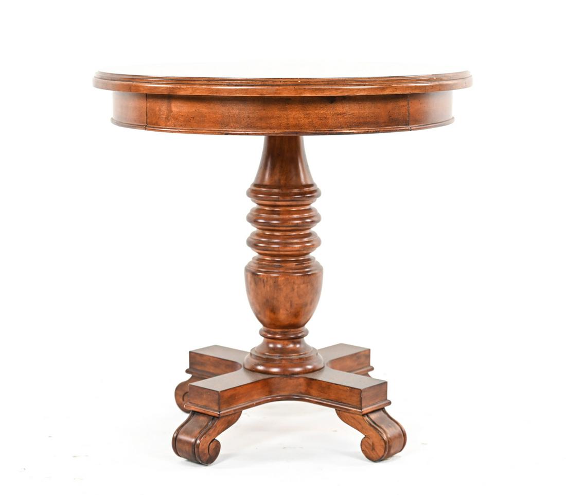CONTEMPORARY PARQUETRY BURLWOOD OCCASIONAL TABLE (1 of 8)