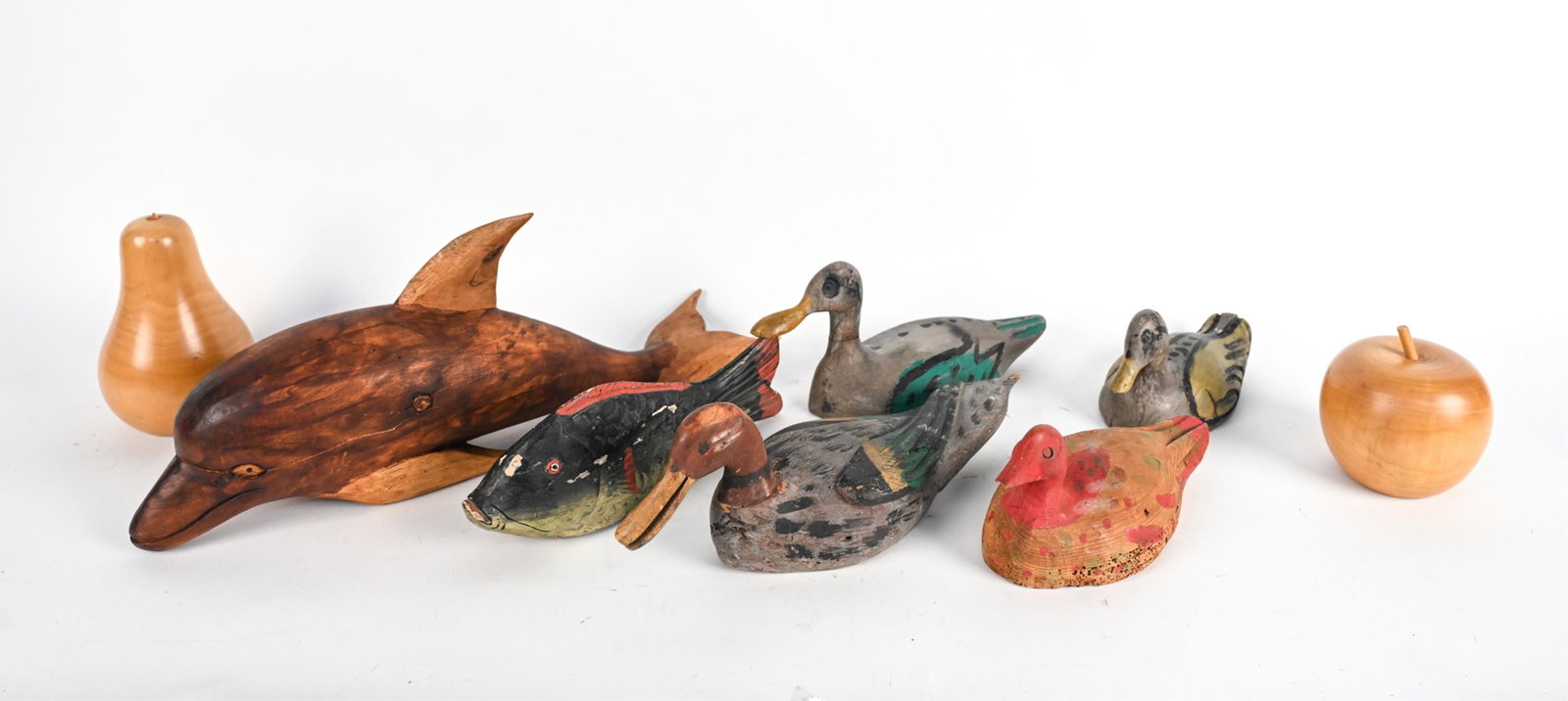 20TH C. CARVED & PAINTED WOOD DECORATIVE GROUPING (1 of 11)