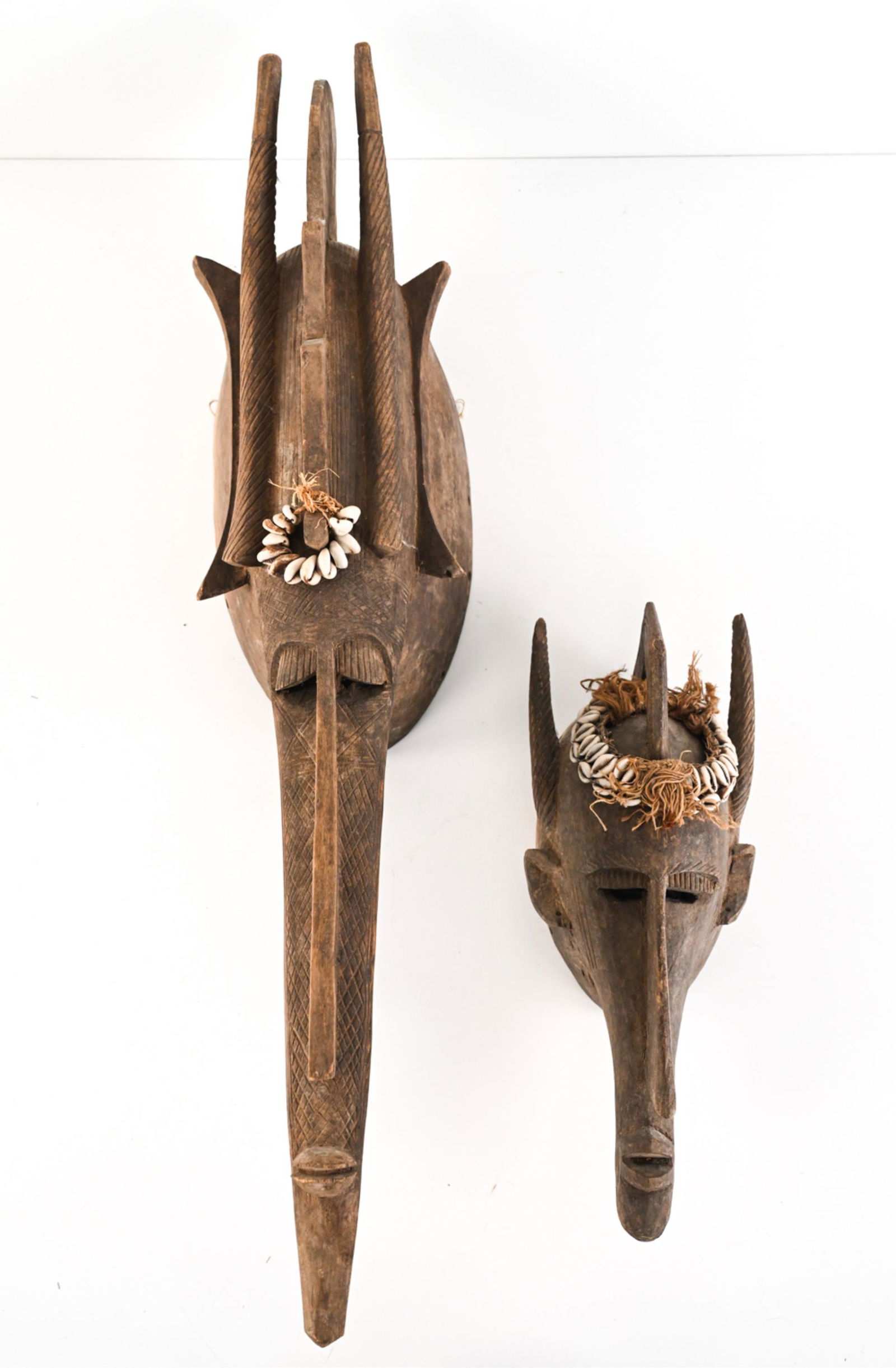 (2) WEST AFRICAN TRIBAL MASKS (1 of 11)