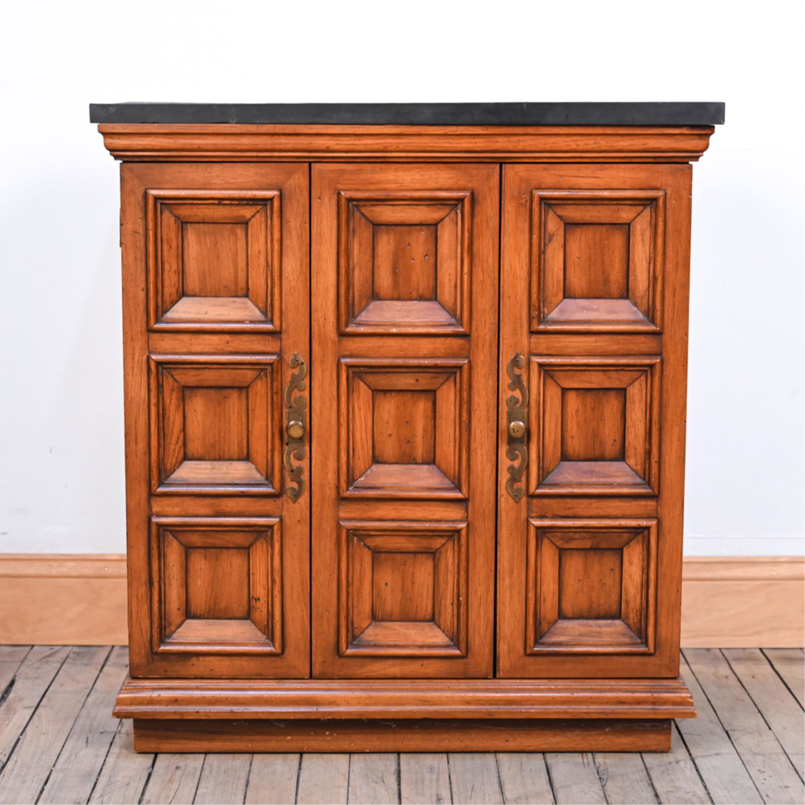 SMALL MID-CENTURY SLATE TOP SERVER CABINET (1 of 10)