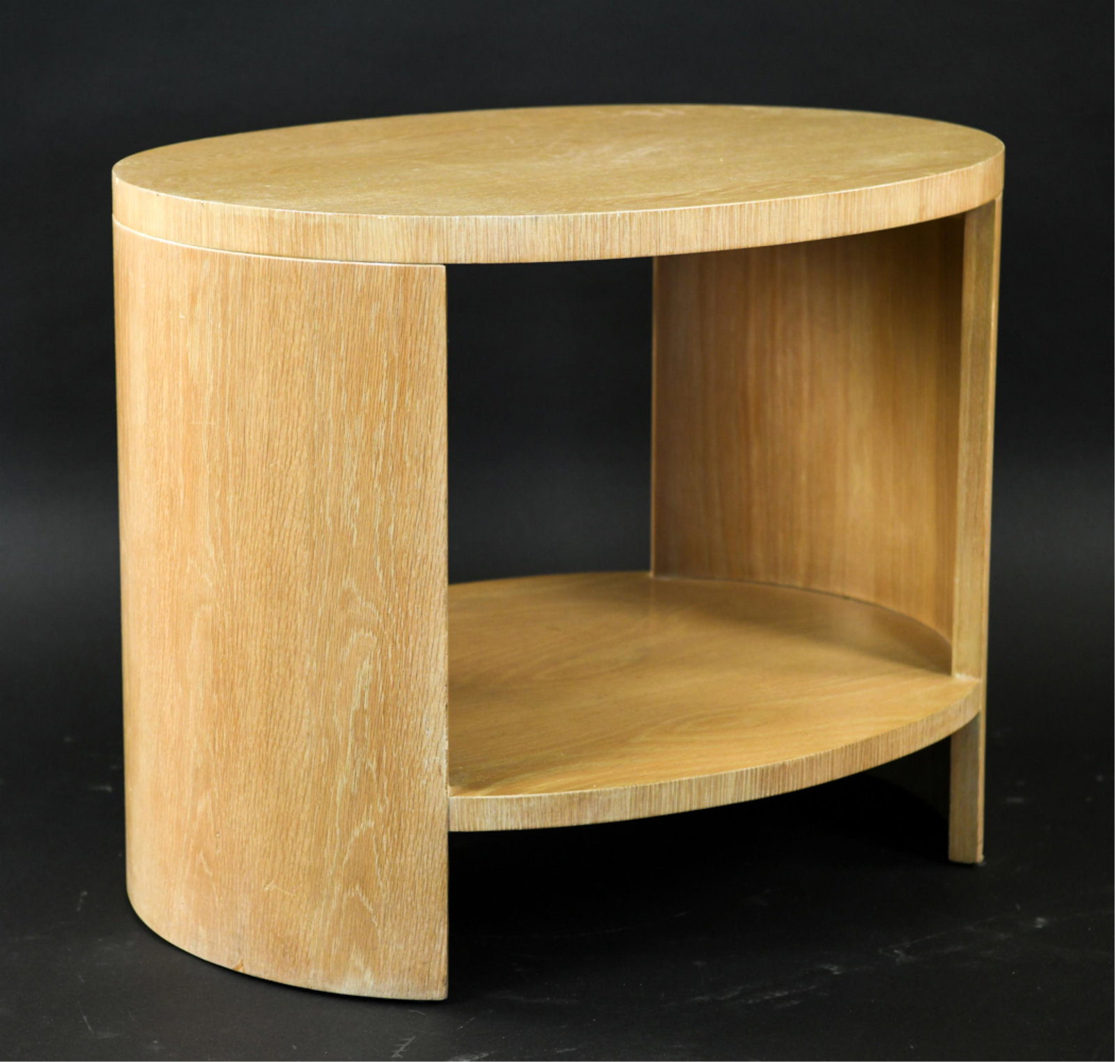 ART DECO STYLE BLONDE VENEER SIDE TABLE (1 of 7)