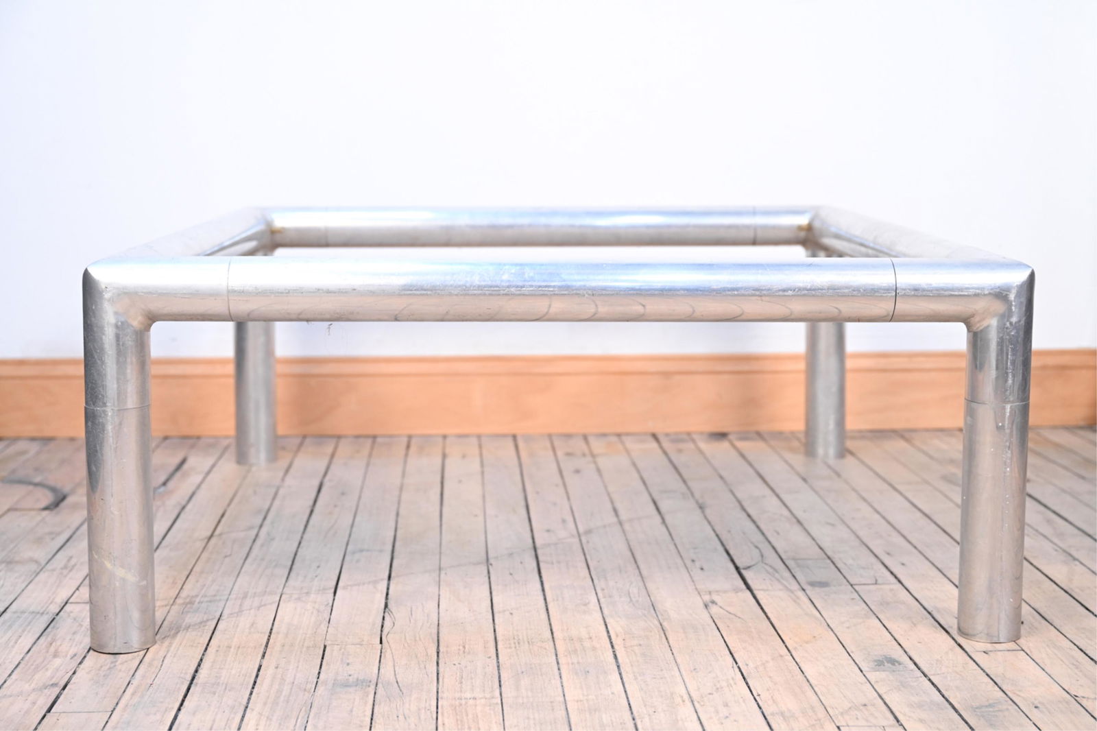 JOHN MASCHERONI "TUBO" ALUMINUM COFFEE TABLE BASE (1 of 7)