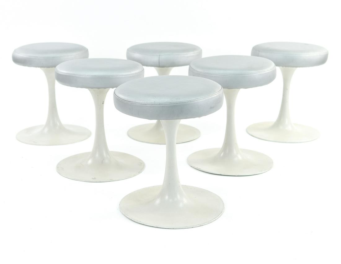 (6) 1970'S TULIP STOOLS, MANNER OF EERO SAARINEN (1 of 10)